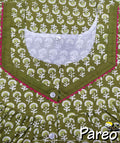 Cotton Half Open Large Printed Nighty