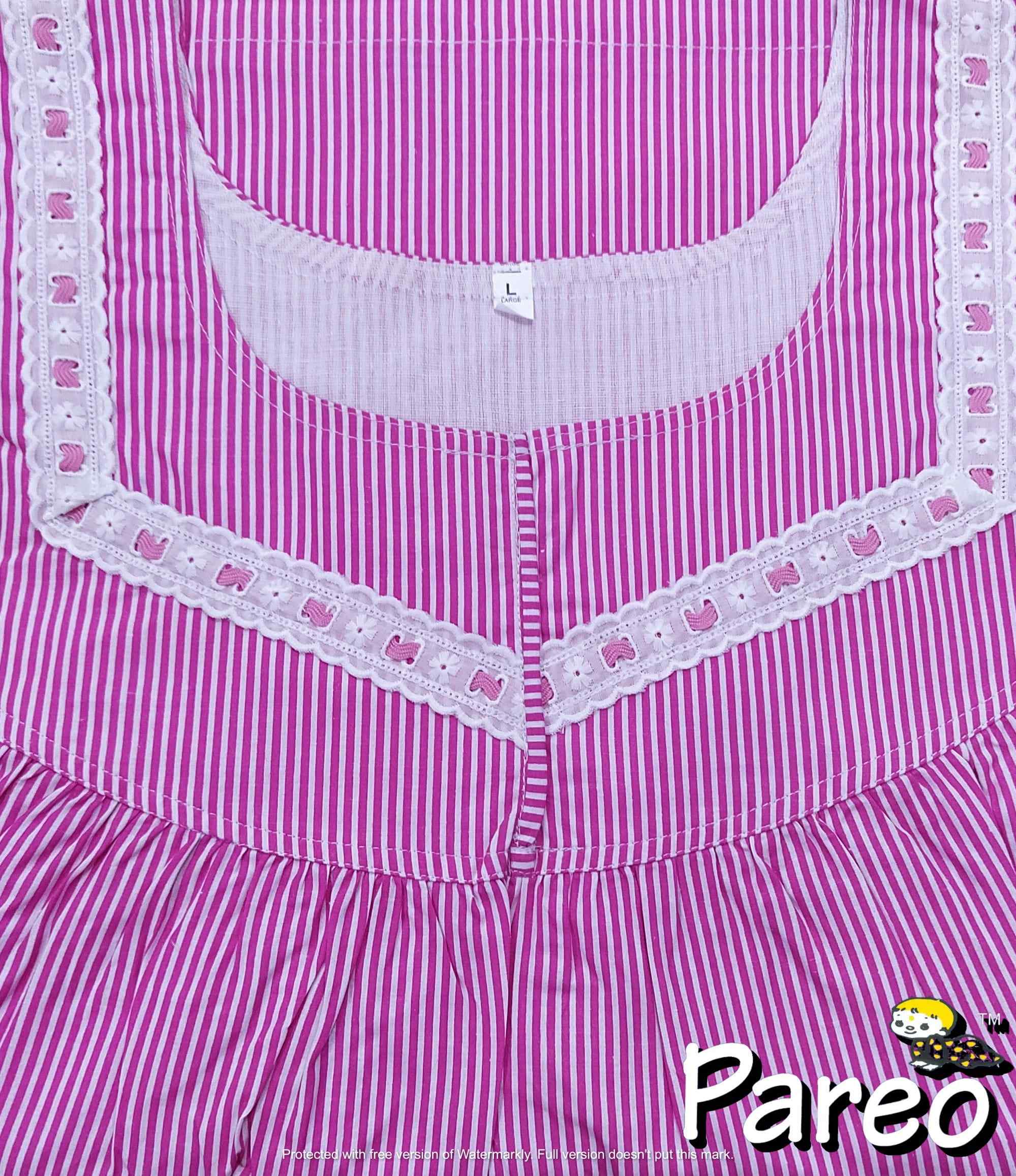 Cotton No Open Large Printed Nighty