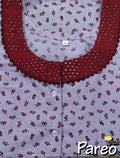 Cotton A-Line Large Printed Nighty