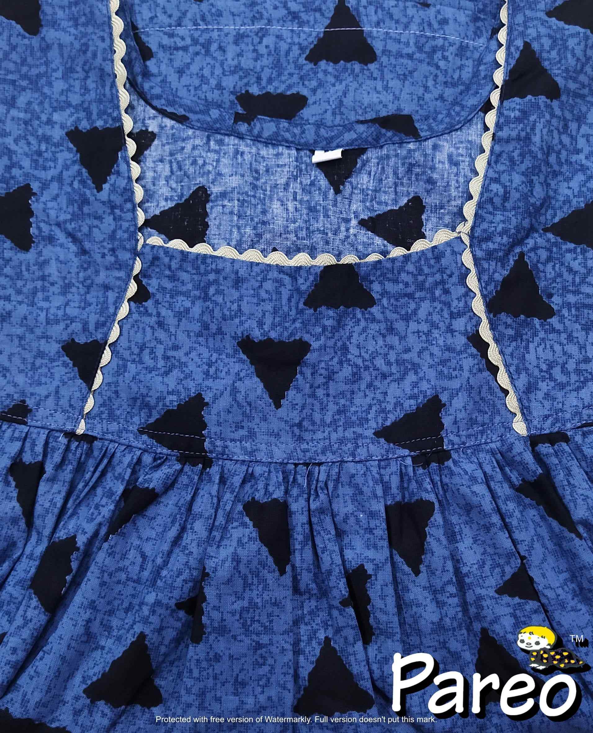 Cotton No Open Medium Printed Nighty