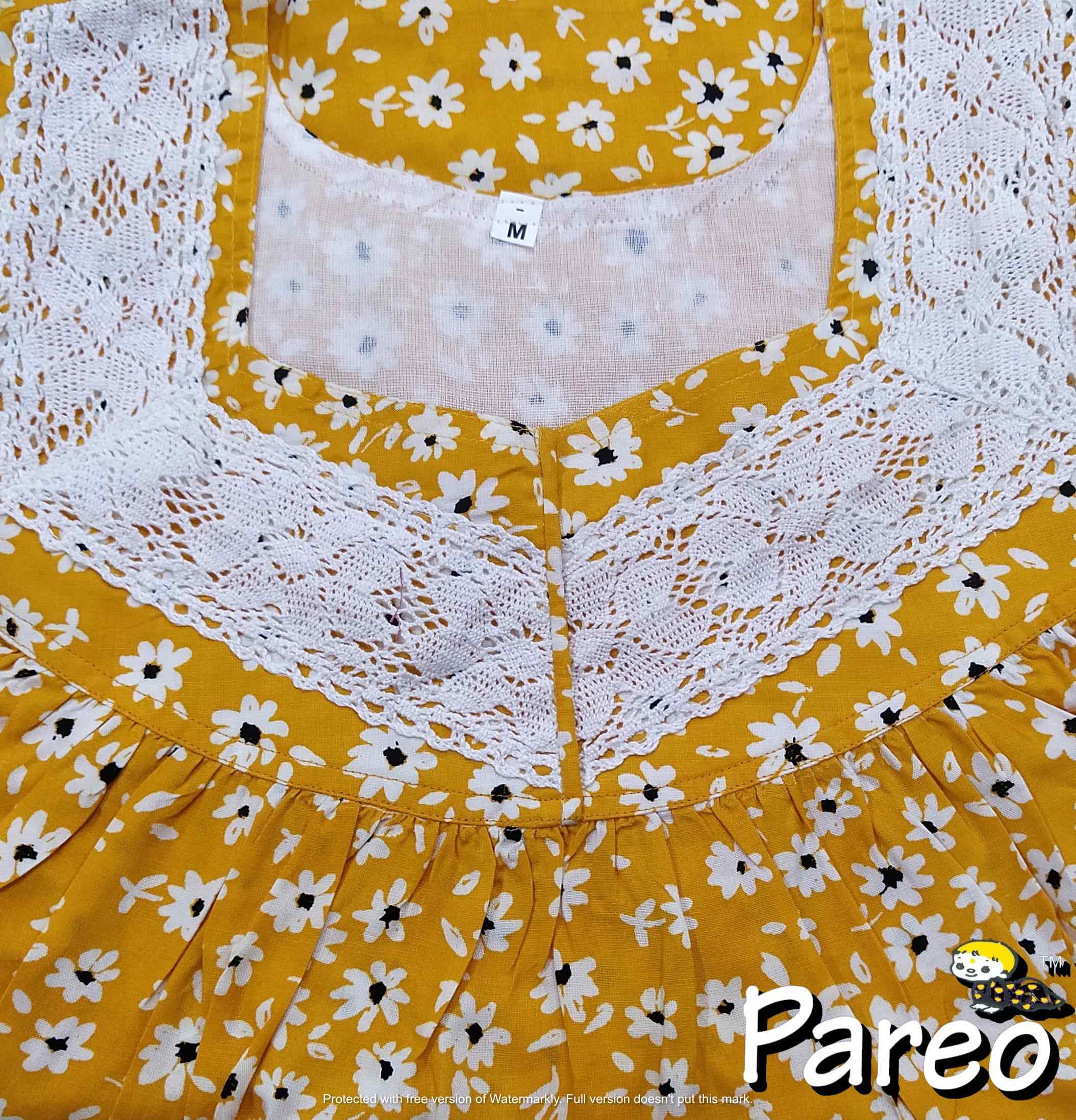 Rayon No Open Medium Printed Nighty
