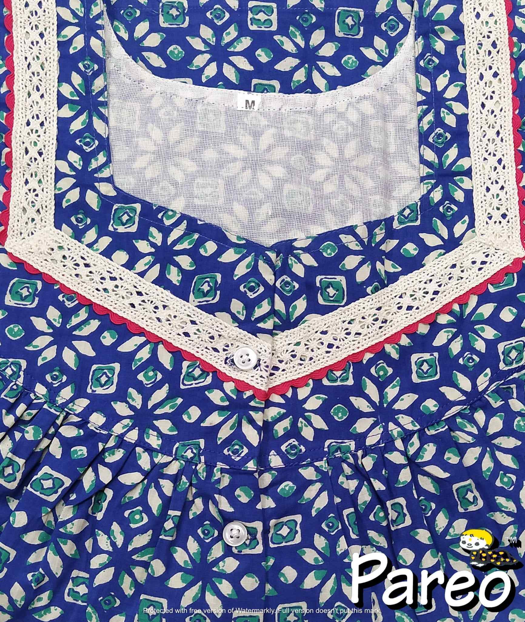 Cotton Half Open Medium Printed Nighty