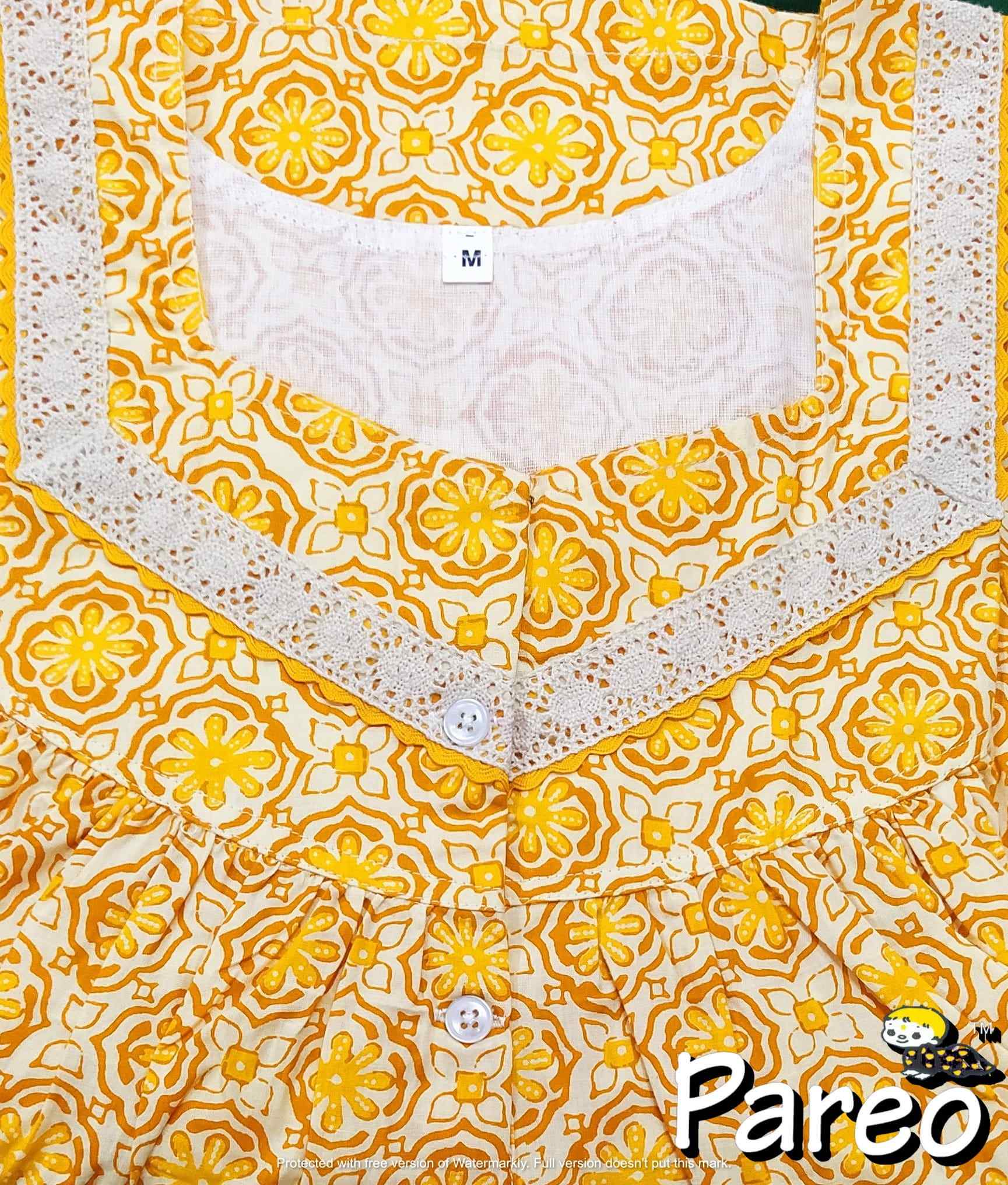 Cotton Half Open Medium Printed Nighty