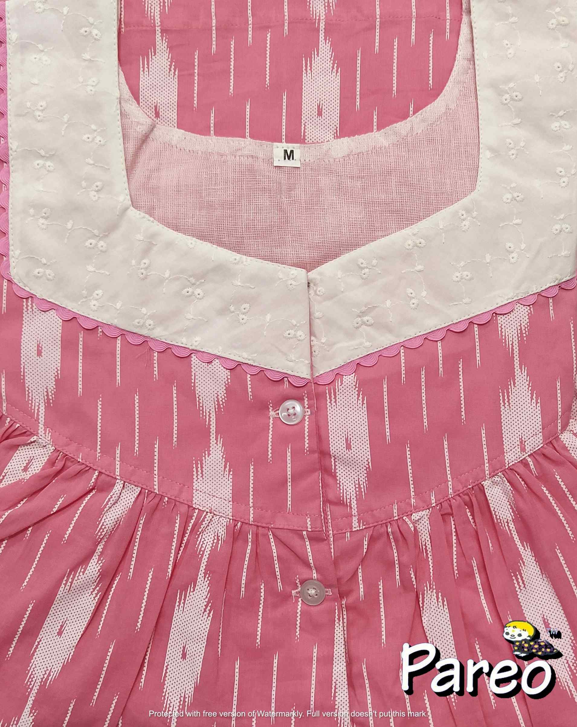 Soft Cotton Half Open Medium Printed Nighty