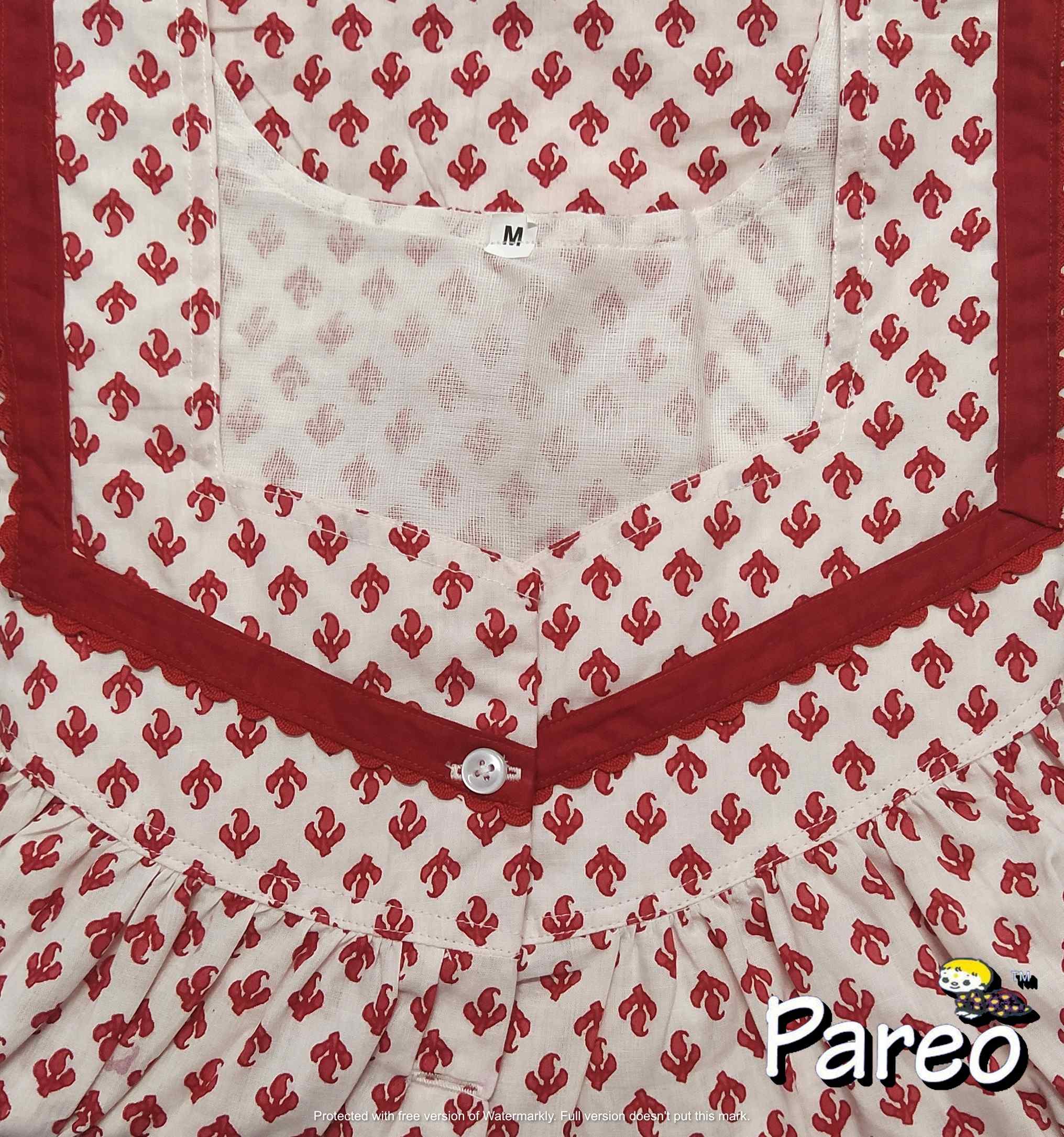 Cotton Half Open Medium Printed Nighty
