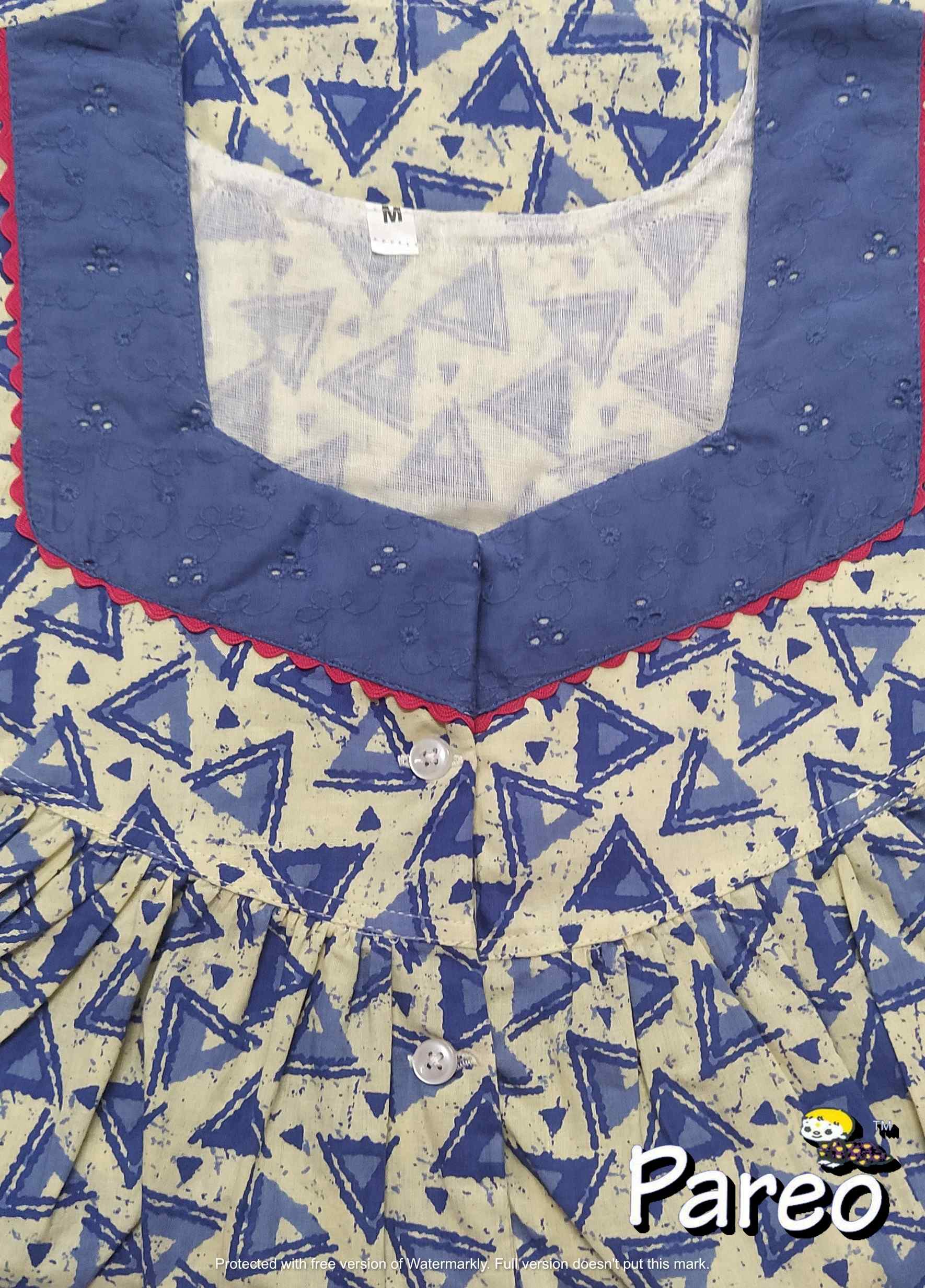 Cotton Half Open Medium Printed Nighty