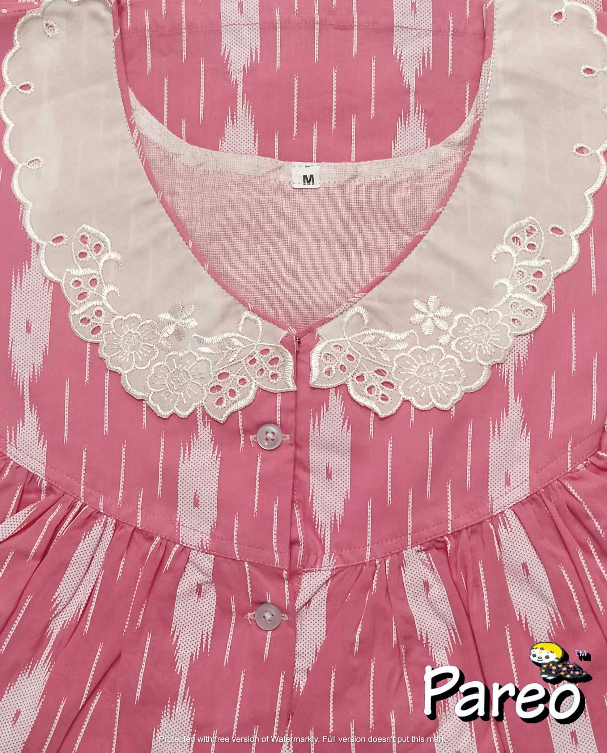 Soft Cotton Half Open Medium Printed Nighty