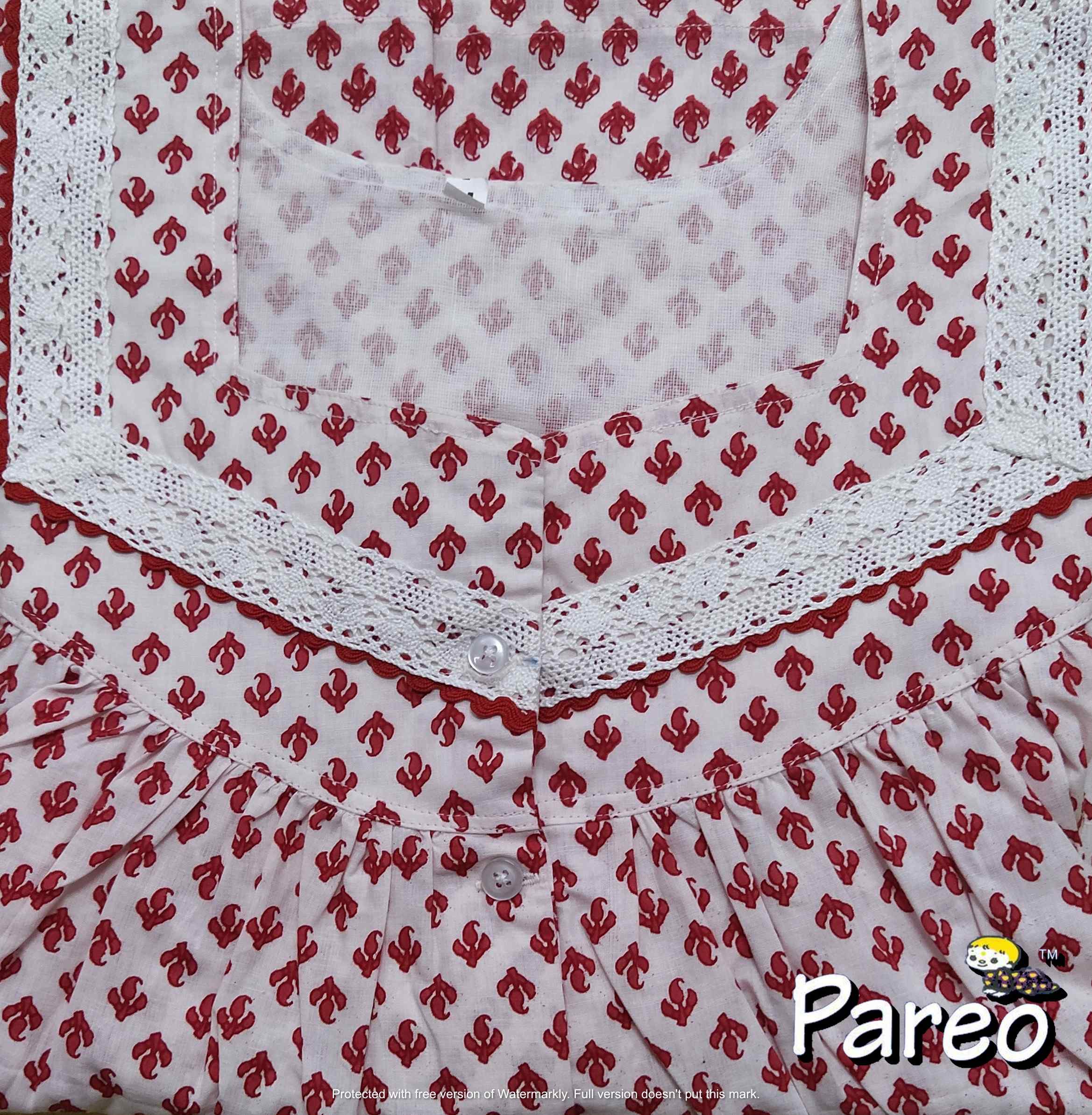 Cotton Half Open Medium Printed Nighty