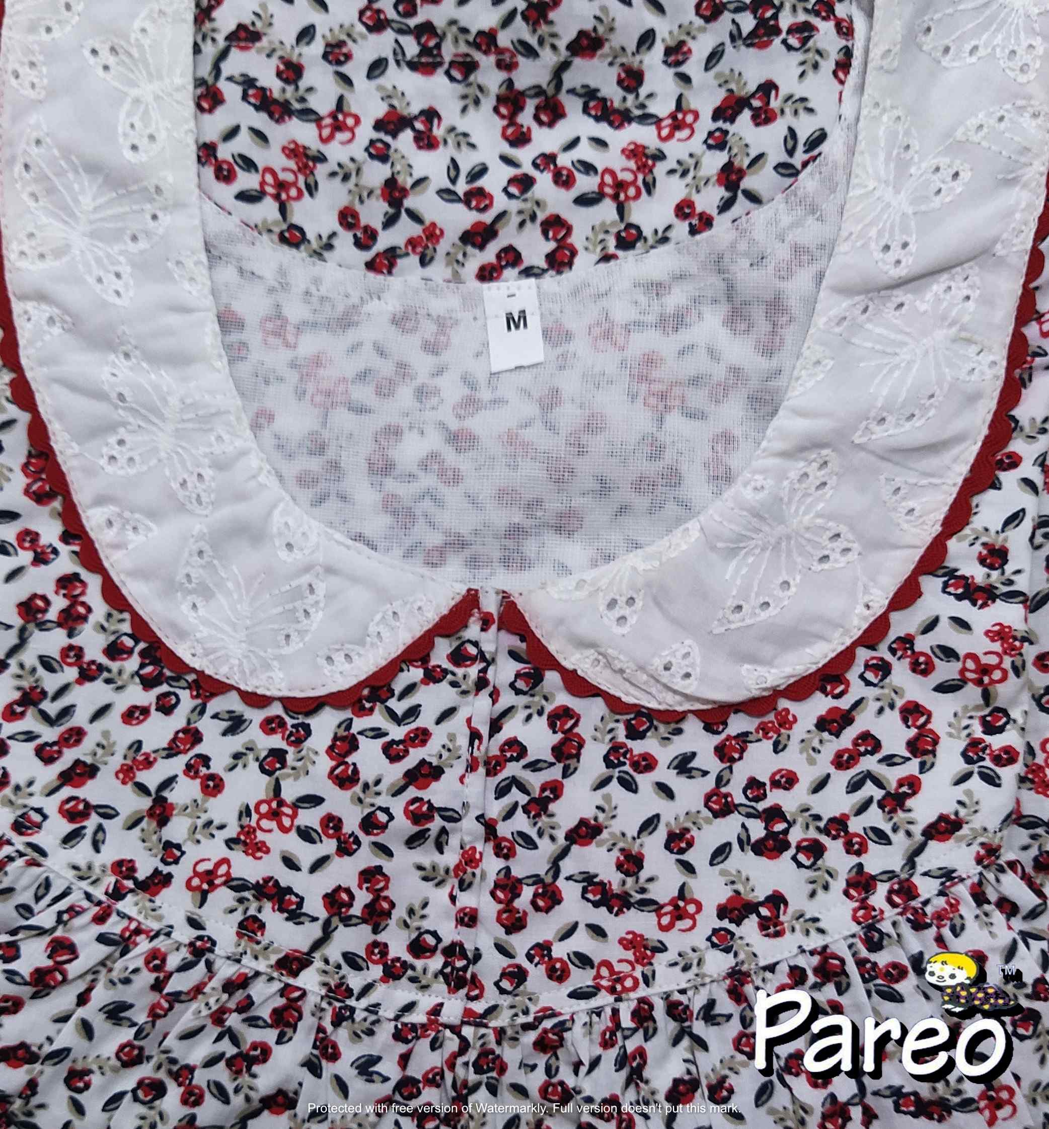 Cotton No Open Medium Printed Nighty