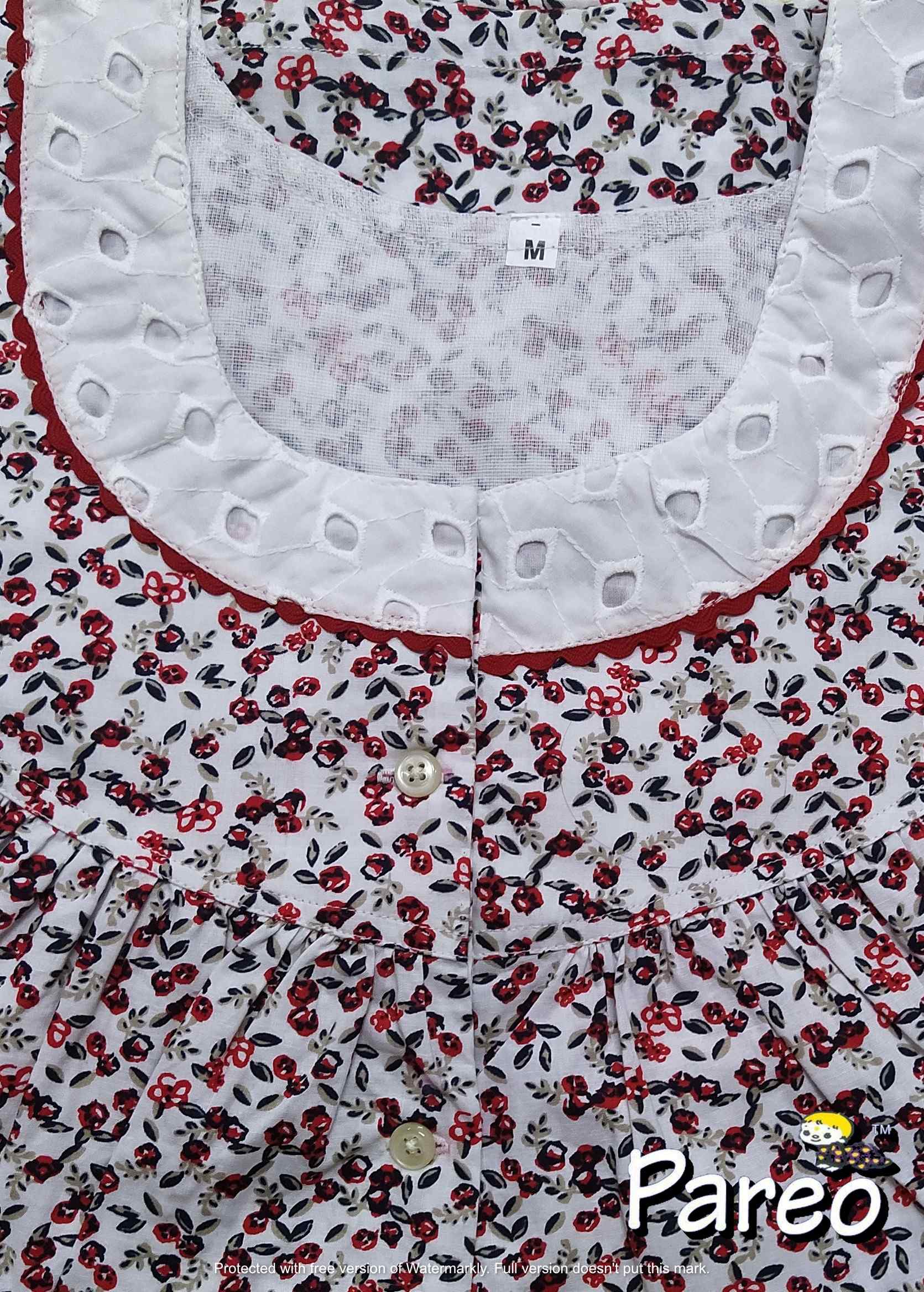 Cotton Half Open Medium Printed Nighty