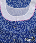 Soft Cotton Half Open Large Printed Nighty