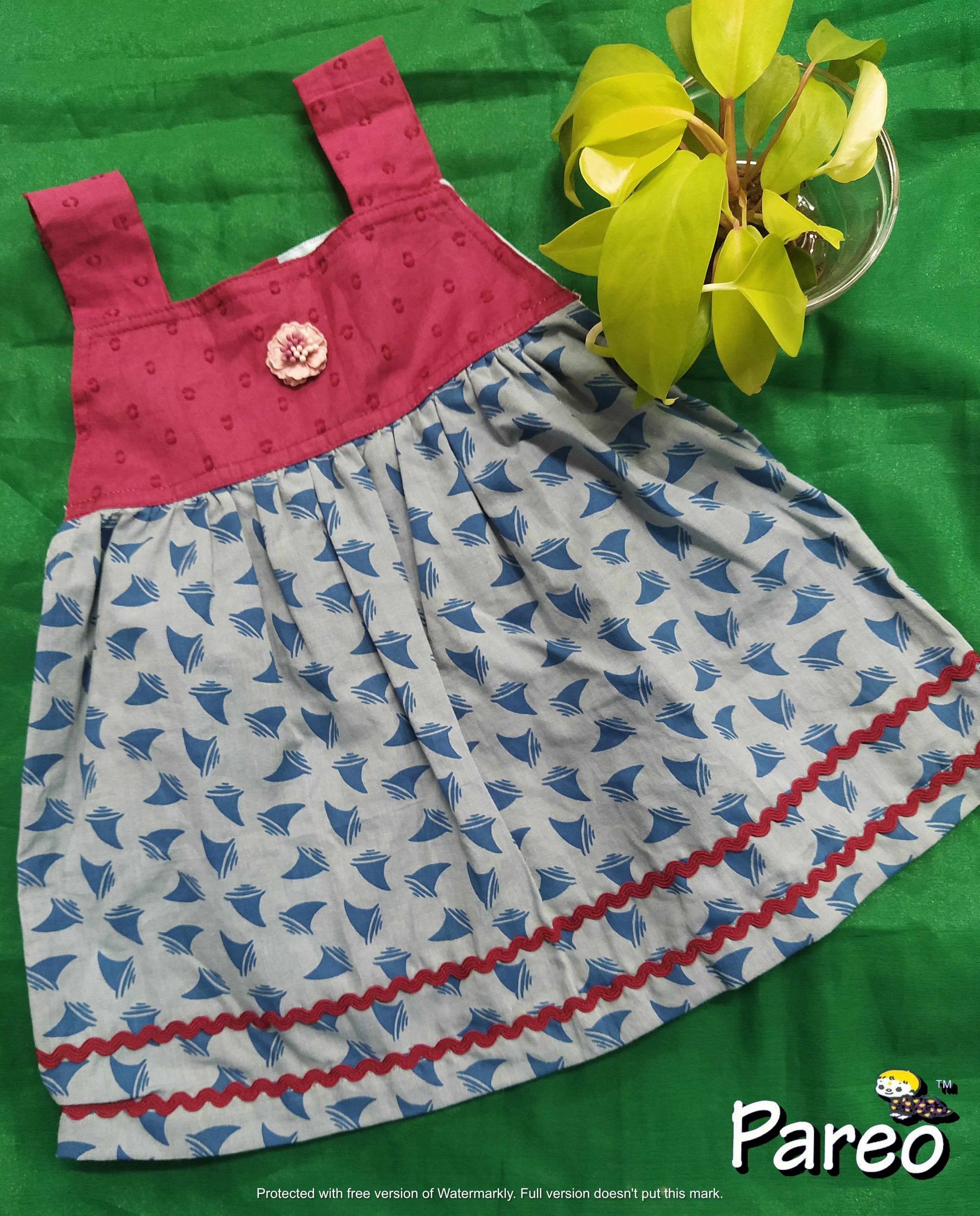 Belt Frocks for girls  6 months to 1.5 years old