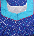 Soft Cotton Half Open Medium Printed Nighty short length 49"