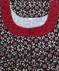 Cotton Side zip Large Printed Nighty