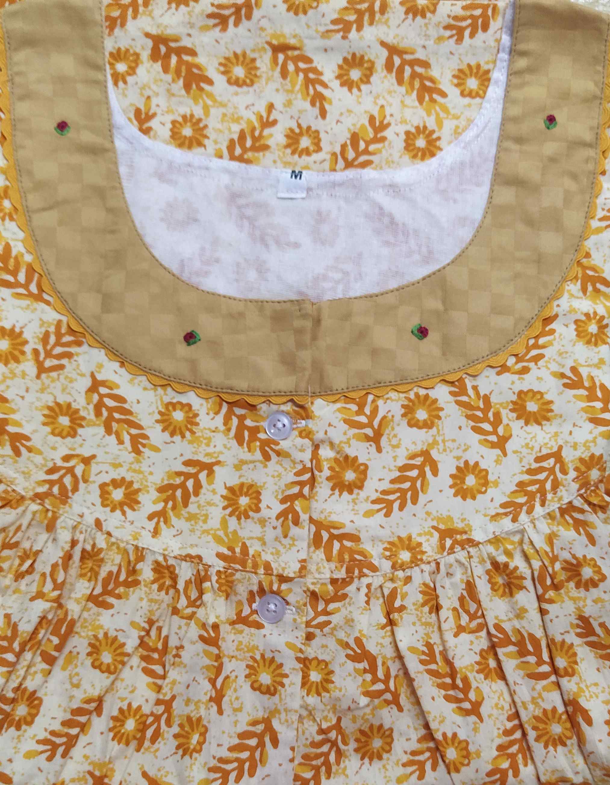 Cotton Half Open Medium Printed Nighty