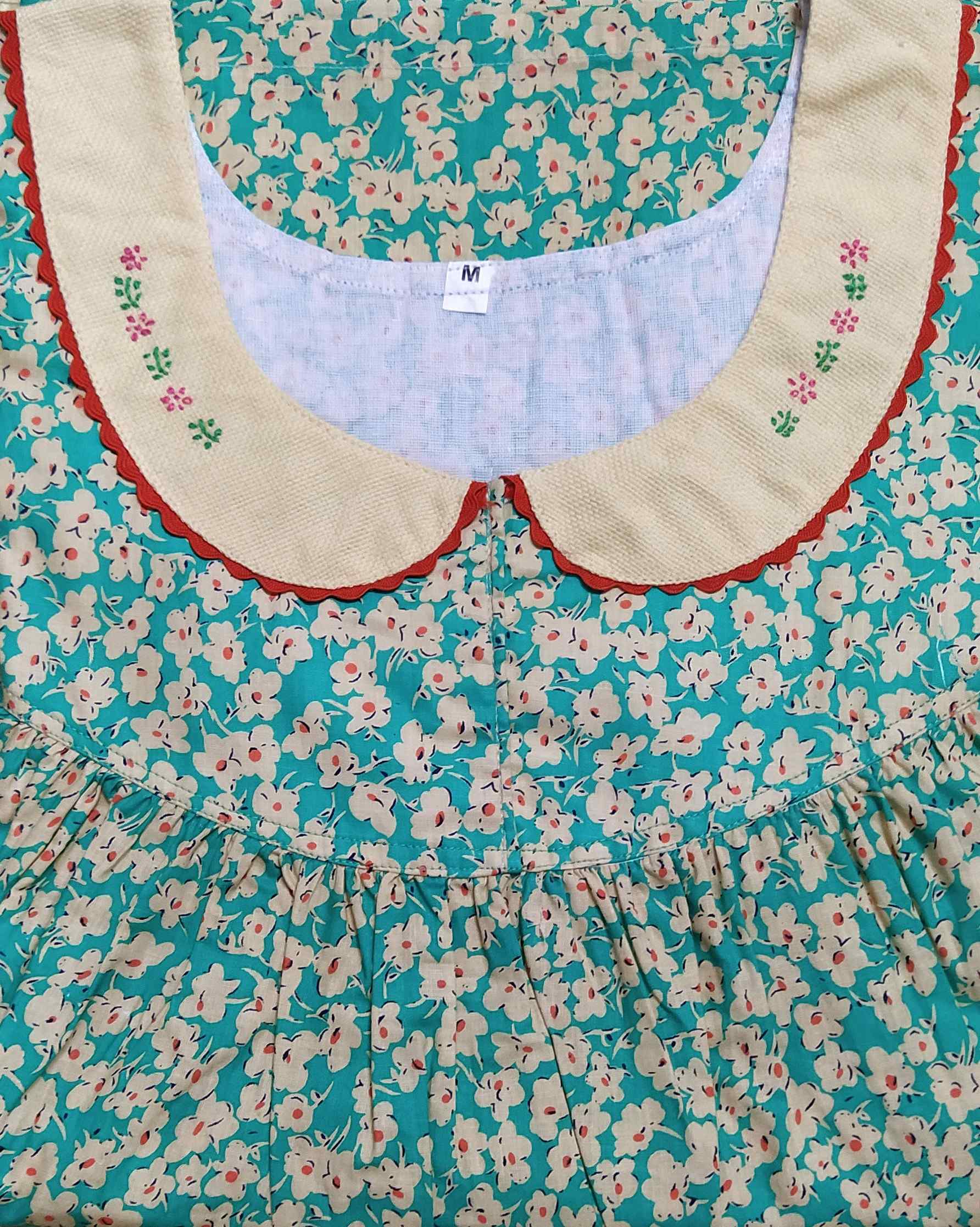 Cotton No Open Medium Printed Nighty