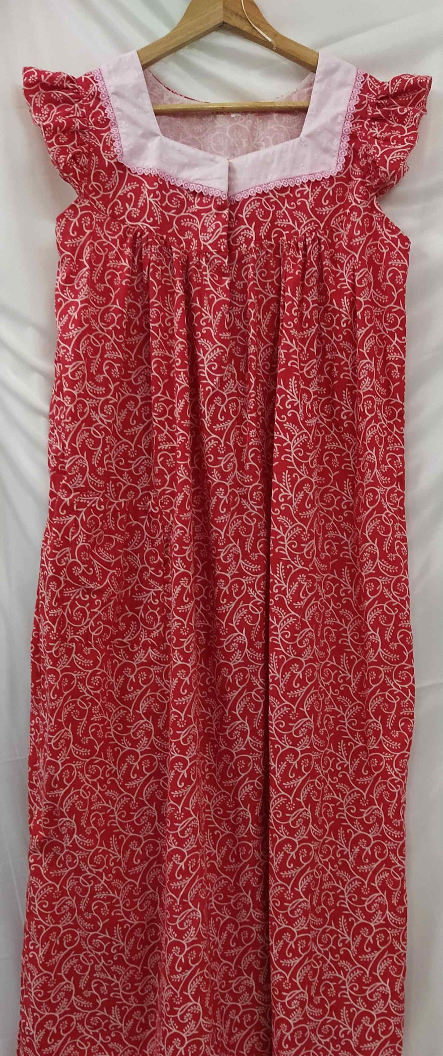 Soft Cotton Half Open Medium Printed Nighty
