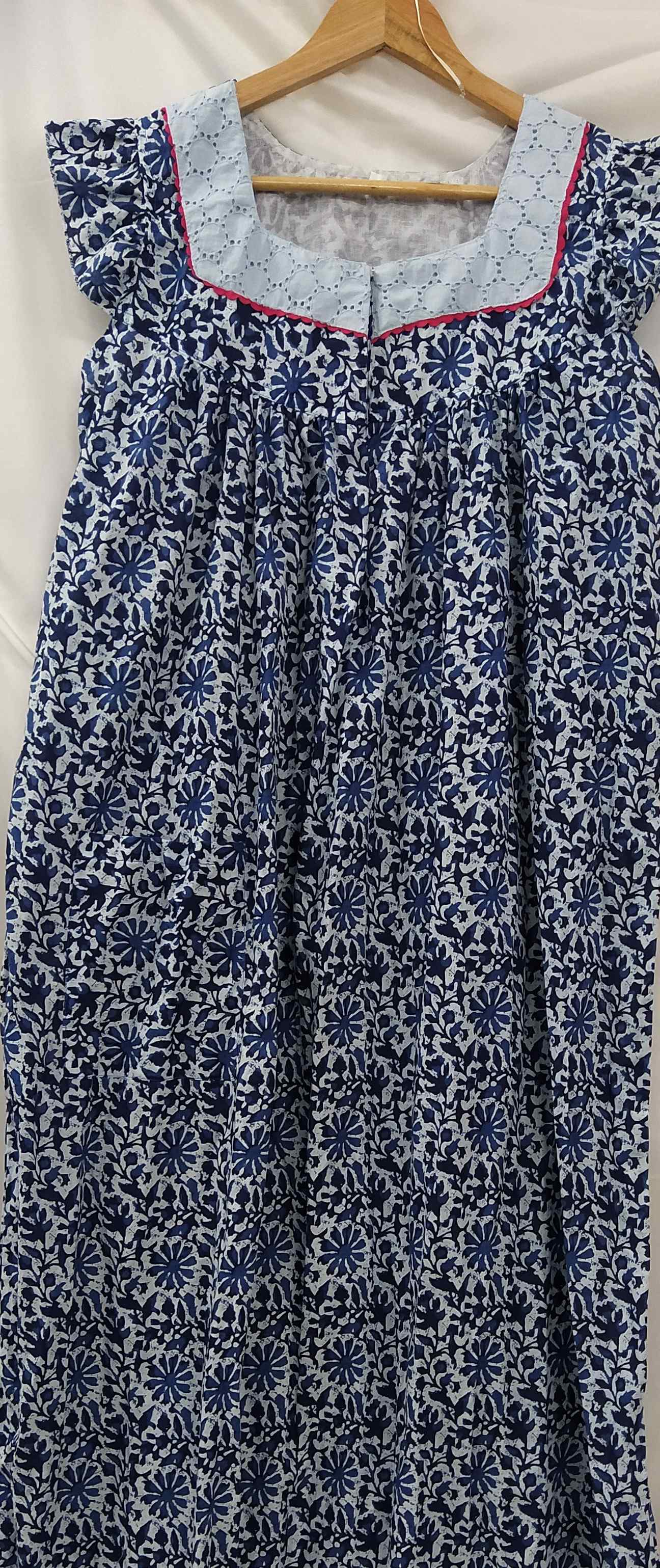 Soft Cotton Half Open Medium Printed Nighty