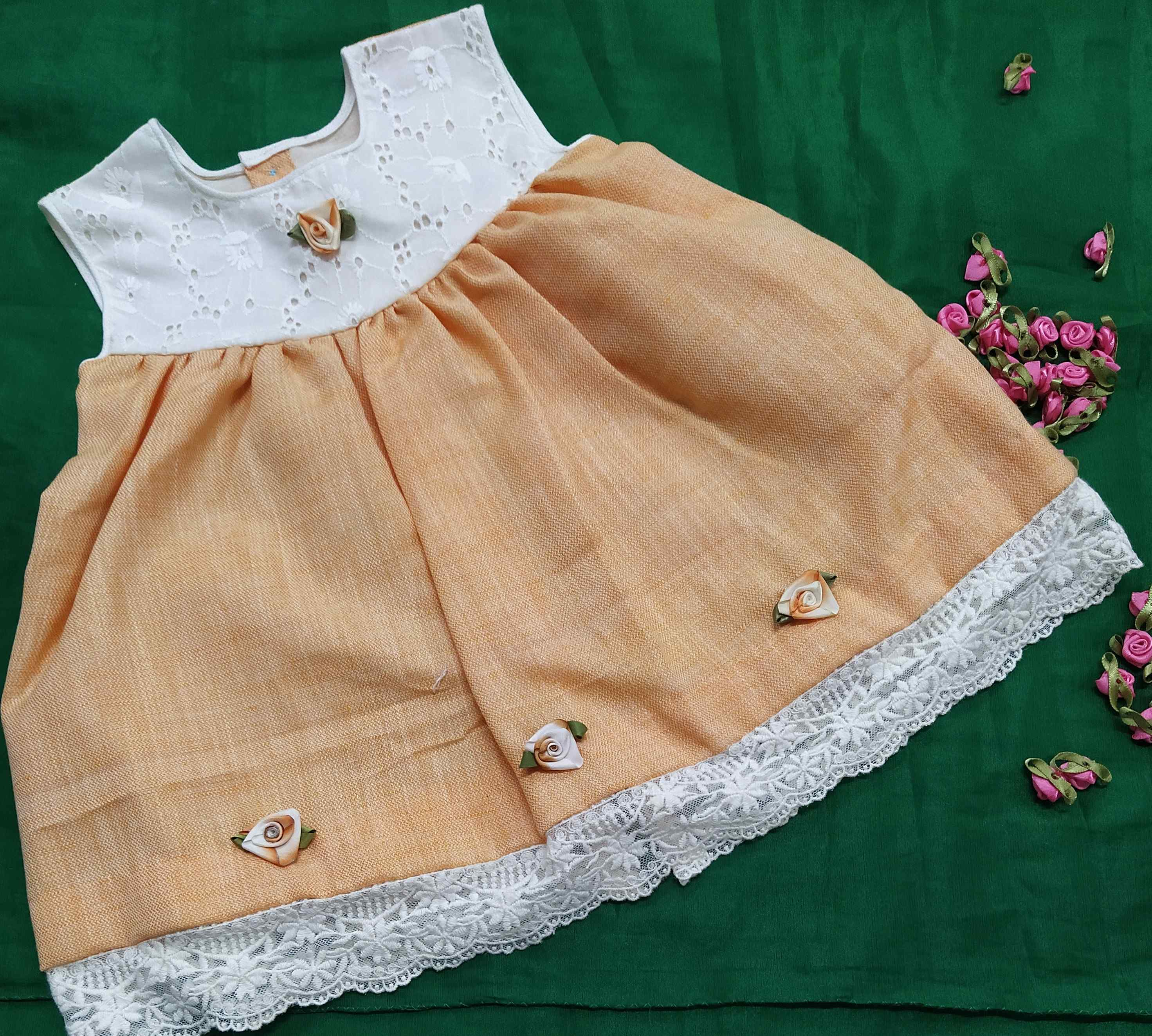 Belt Frocks for girls  6 months to 1.5 years old