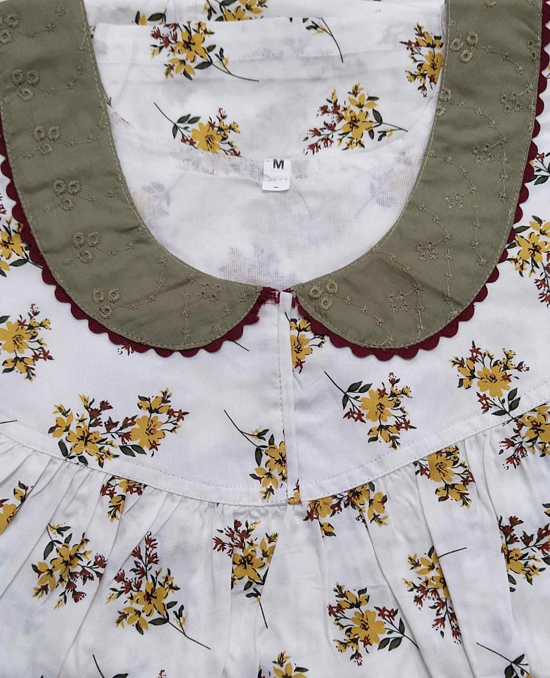 Rayon Half Open Medium Printed Nighty