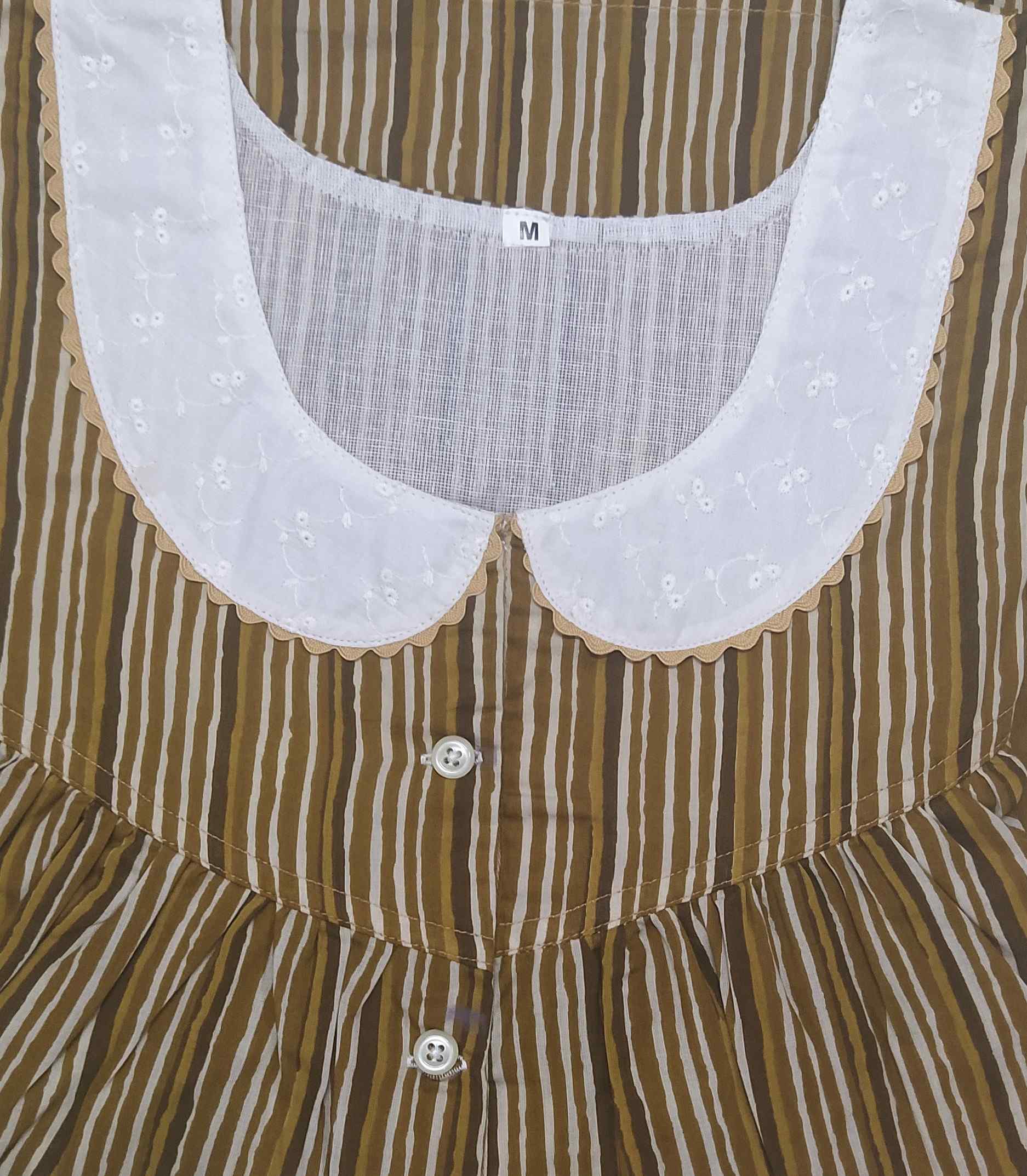 Soft Cotton Half Open Medium Printed Nighty