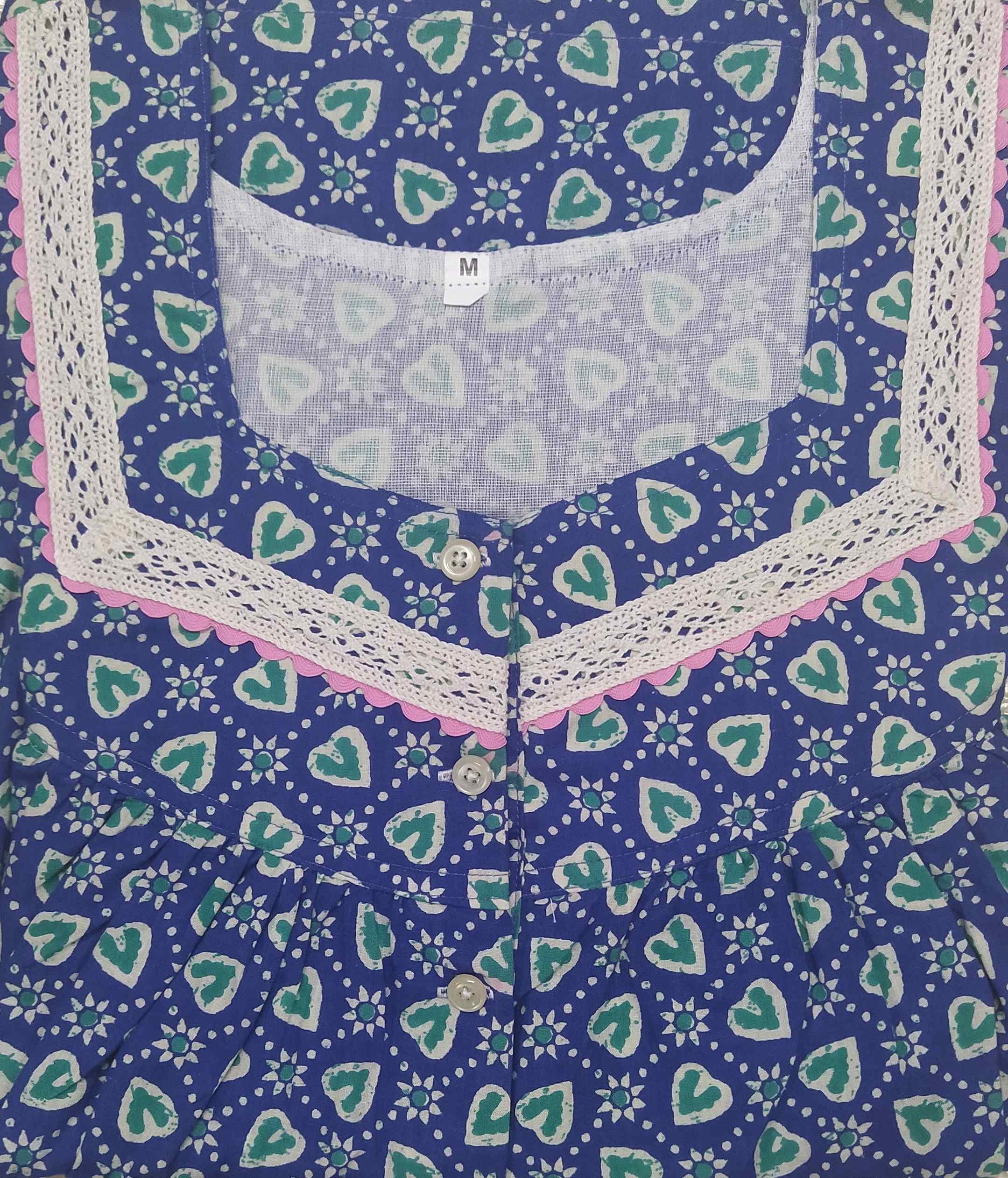 Cotton Half Open Medium Printed Nighty