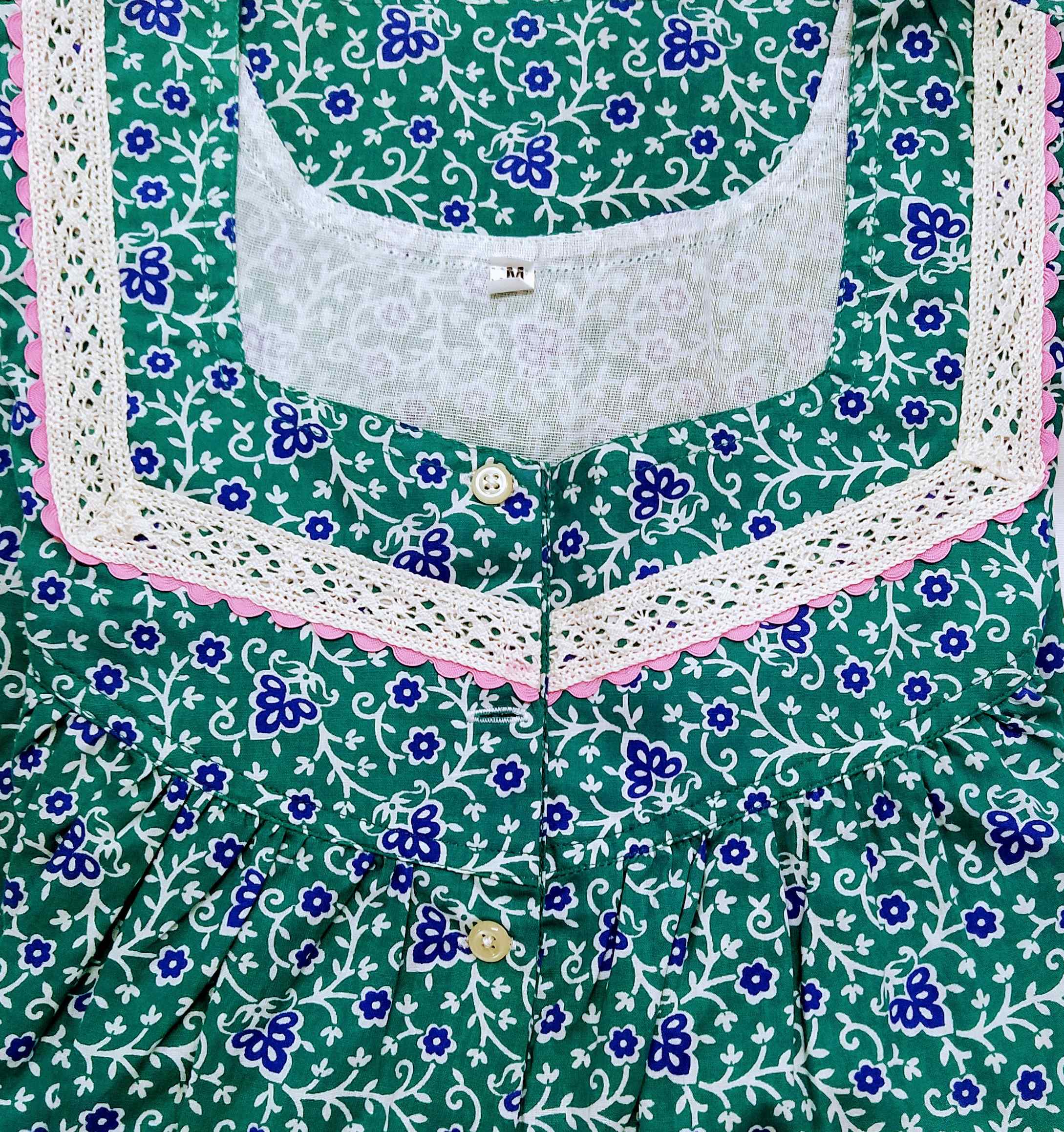 Cotton Half Open Medium Printed Nighty