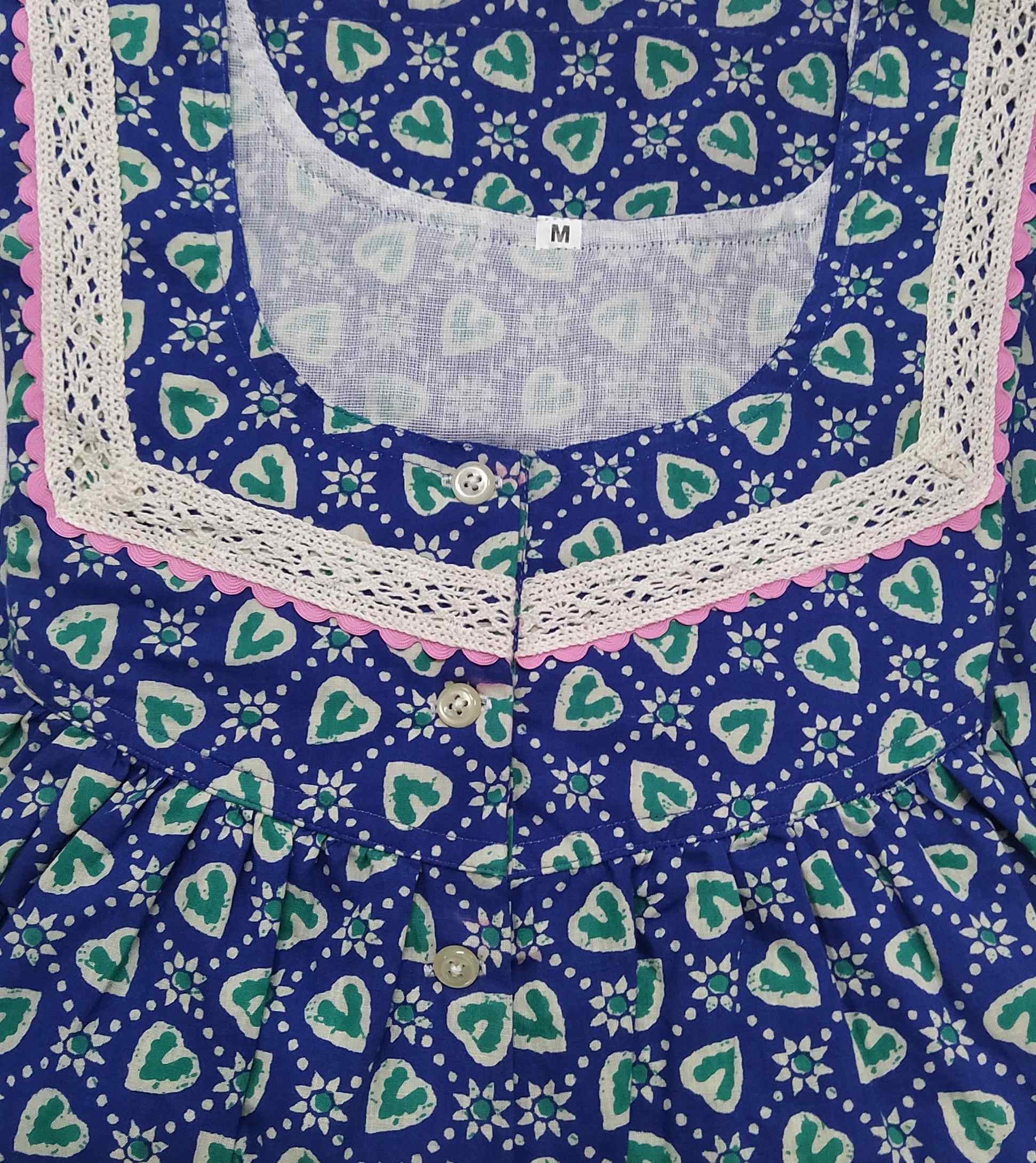 Cotton Half Open Medium Printed Nighty