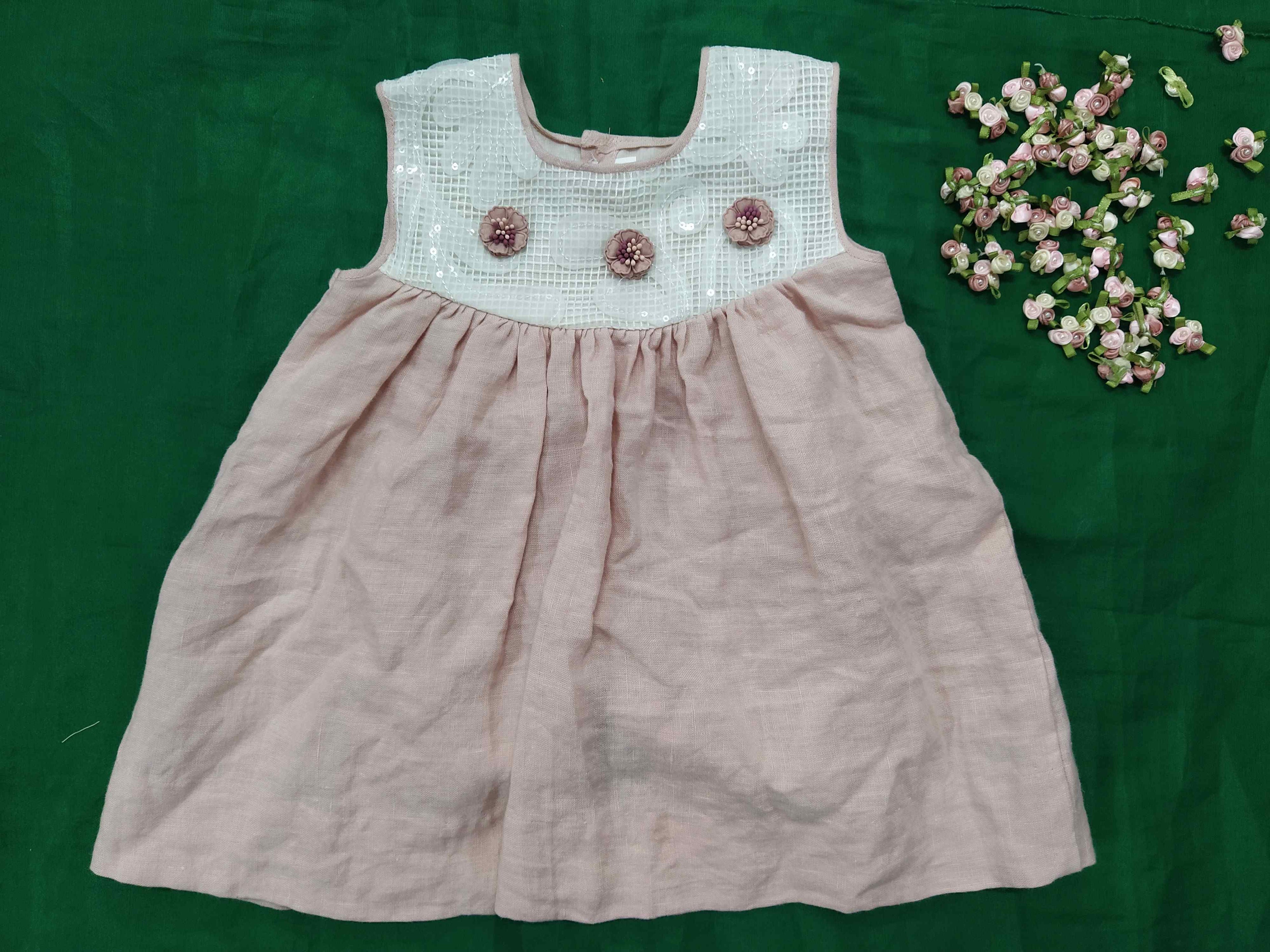 Belt Frocks for girls  6 months to 1.5 years old