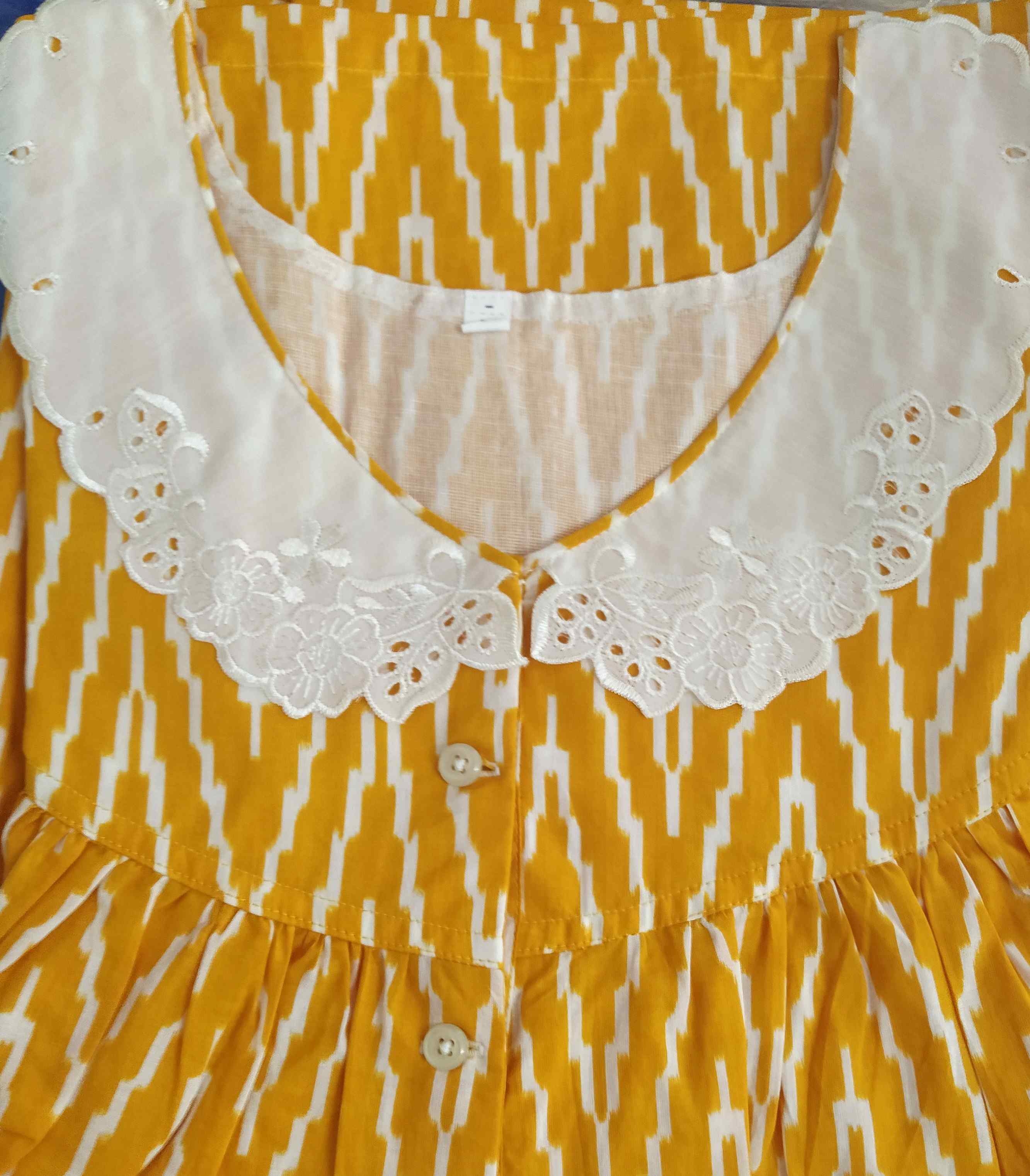 Soft Cotton Half Open Medium Printed Nighty