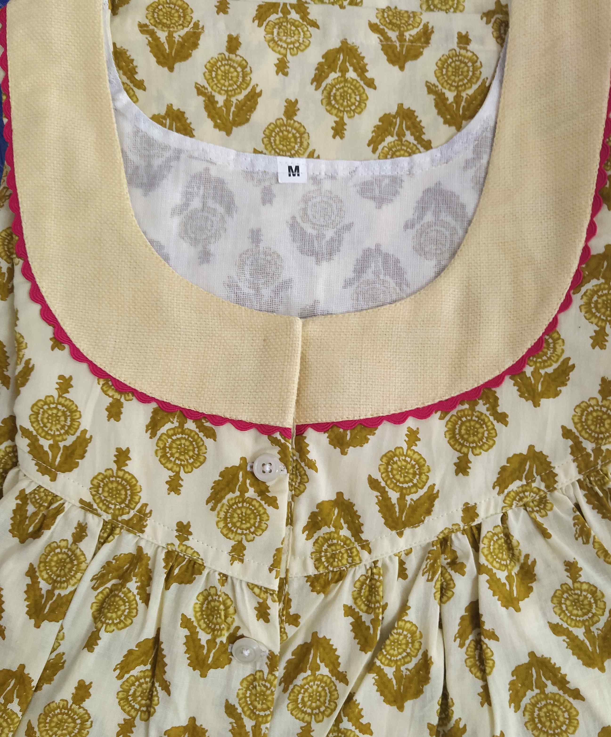 Soft Cotton Half Open Medium Printed Nighty