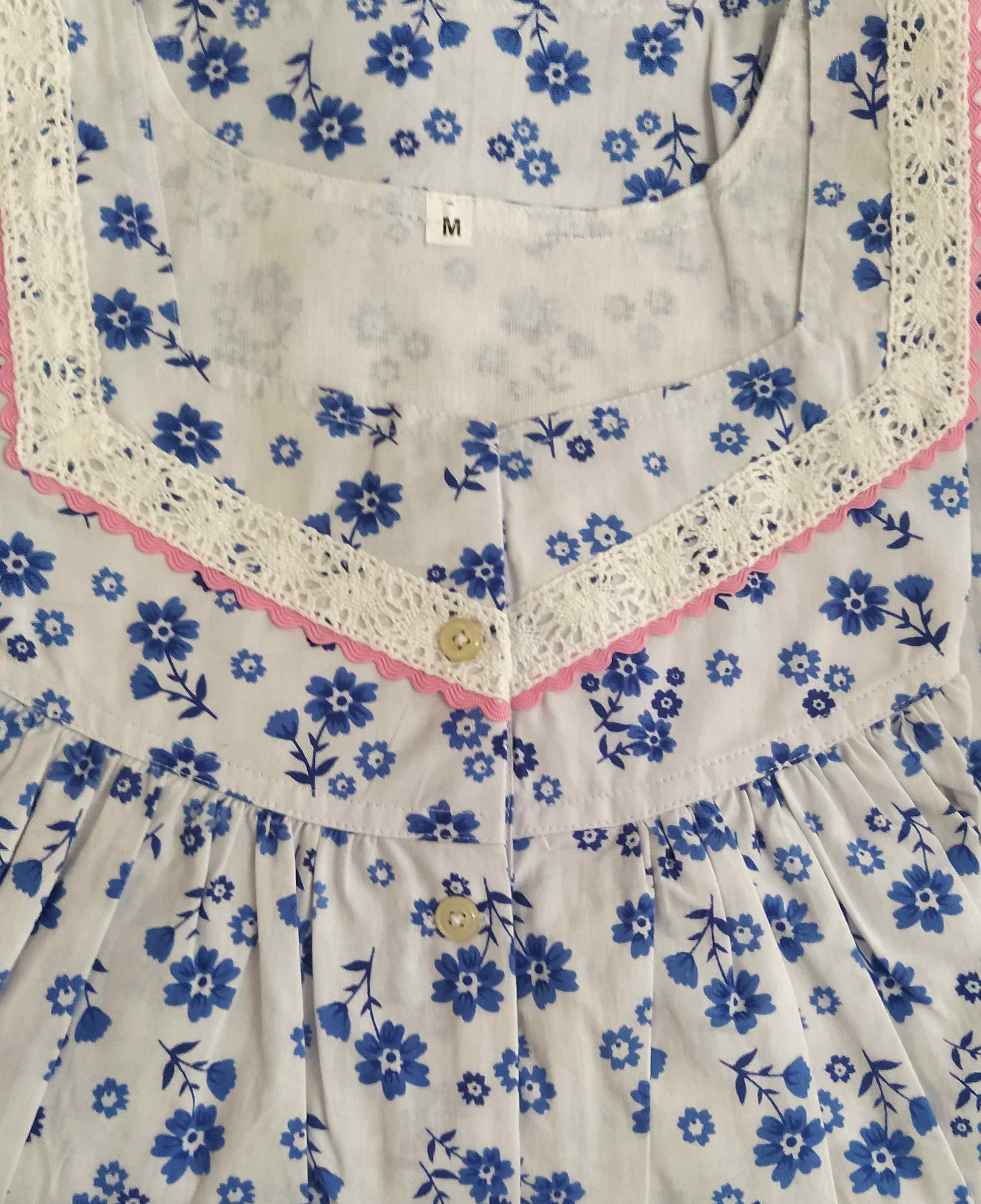 Cotton Half Open Medium Printed Nighty