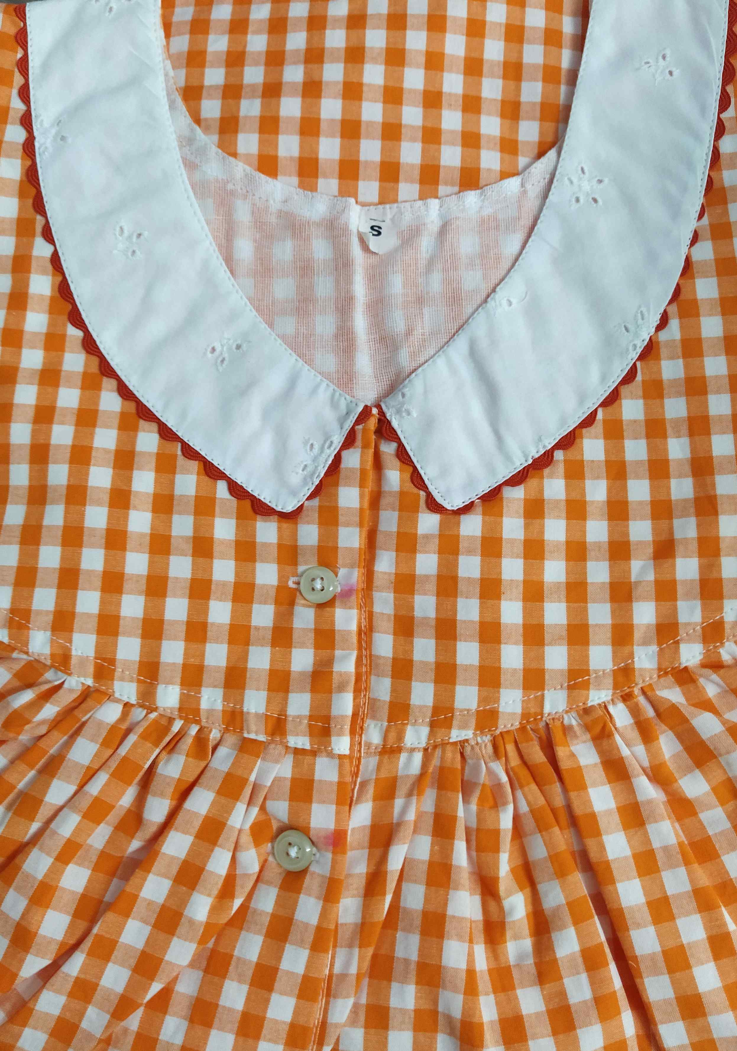 Cotton Half Open Small Printed Nighty