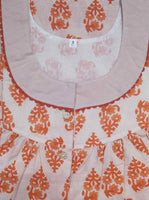 Cotton Half Open Small Printed Nighty