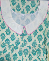 Soft Cotton Half Open Small Printed Nighty