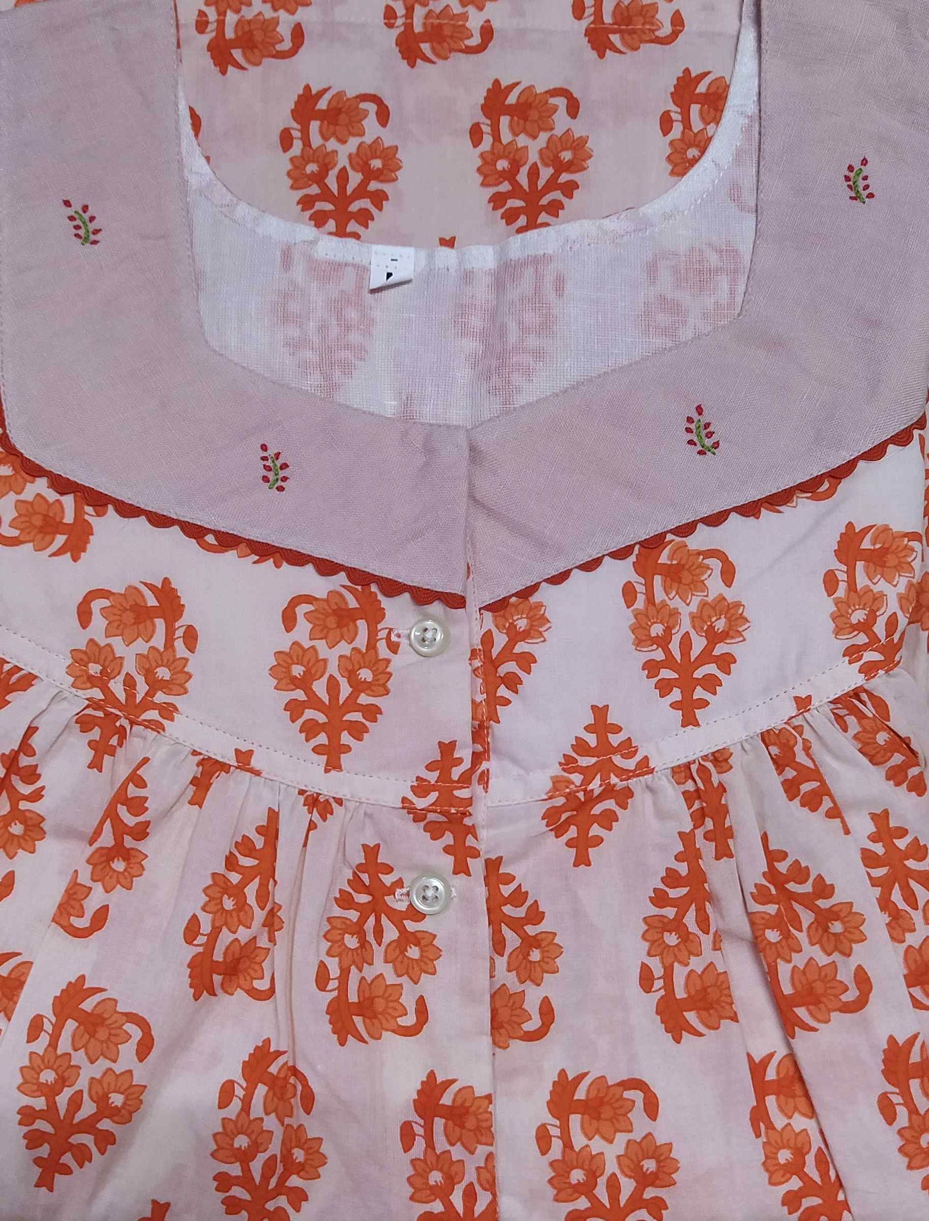 Soft Cotton Half Open Medium Printed Nighty