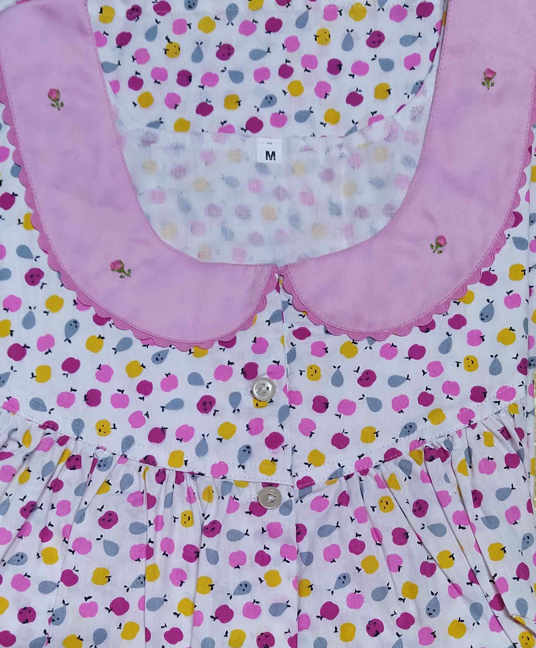 Soft Cotton Half Open Medium Printed Nighty