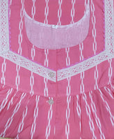 Soft Cotton Half Open Small Printed Nighty