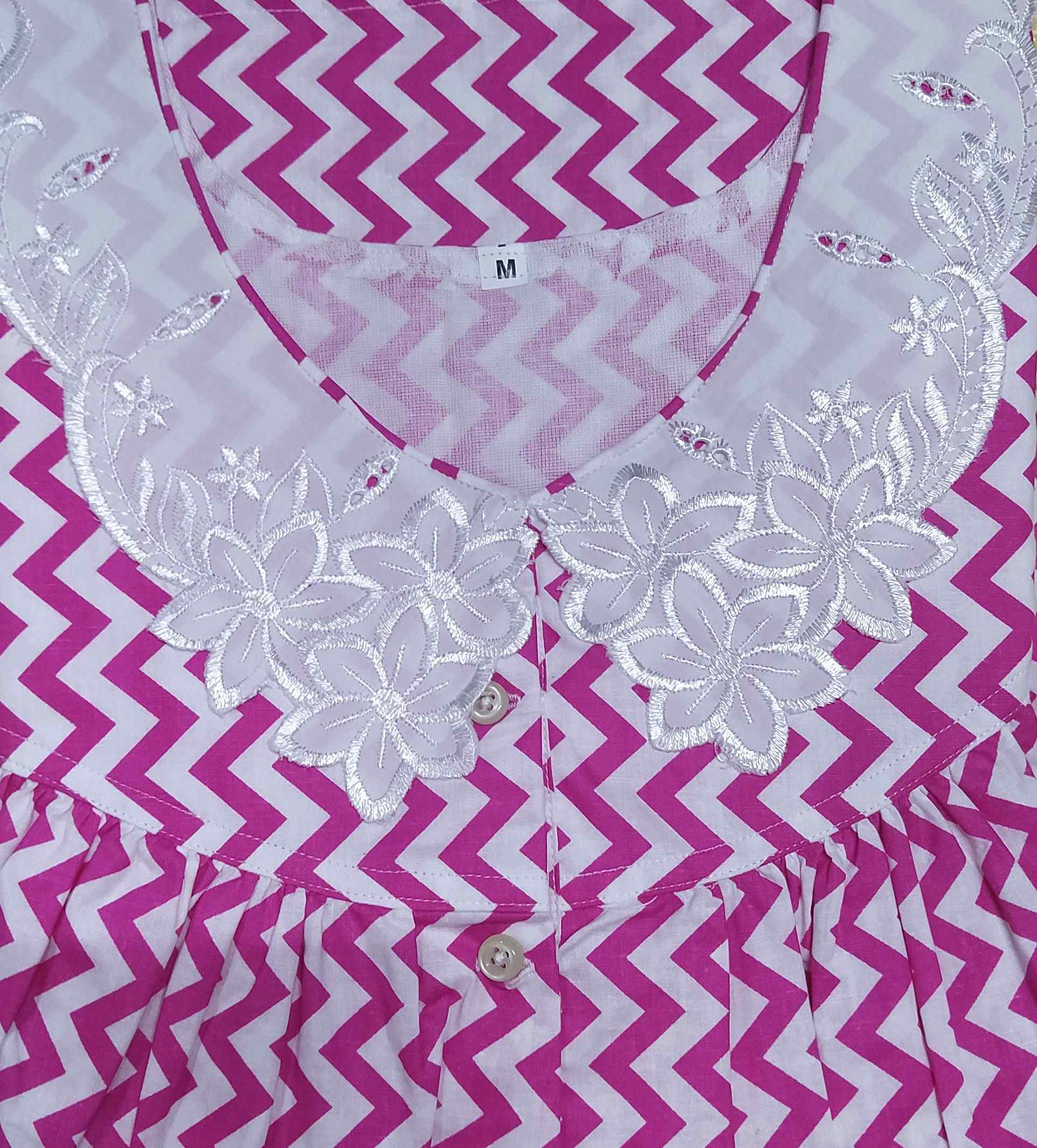 Cotton Half Open Medium Printed Nighty