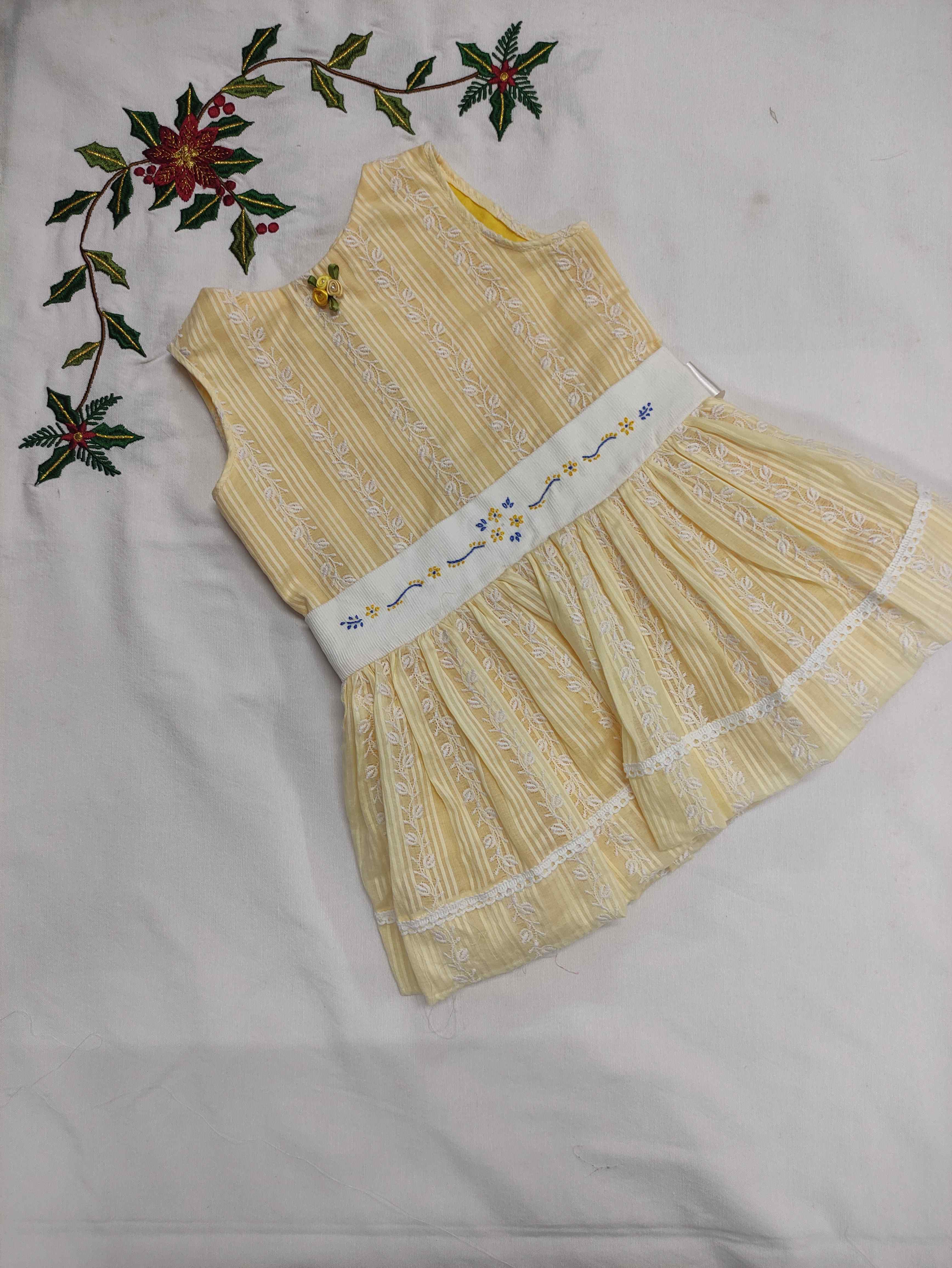 Belt Frocks for girls  6 months to 1.5 years old