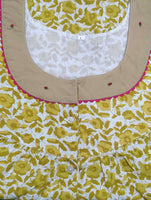 Cotton Half Open Large Printed Nighty