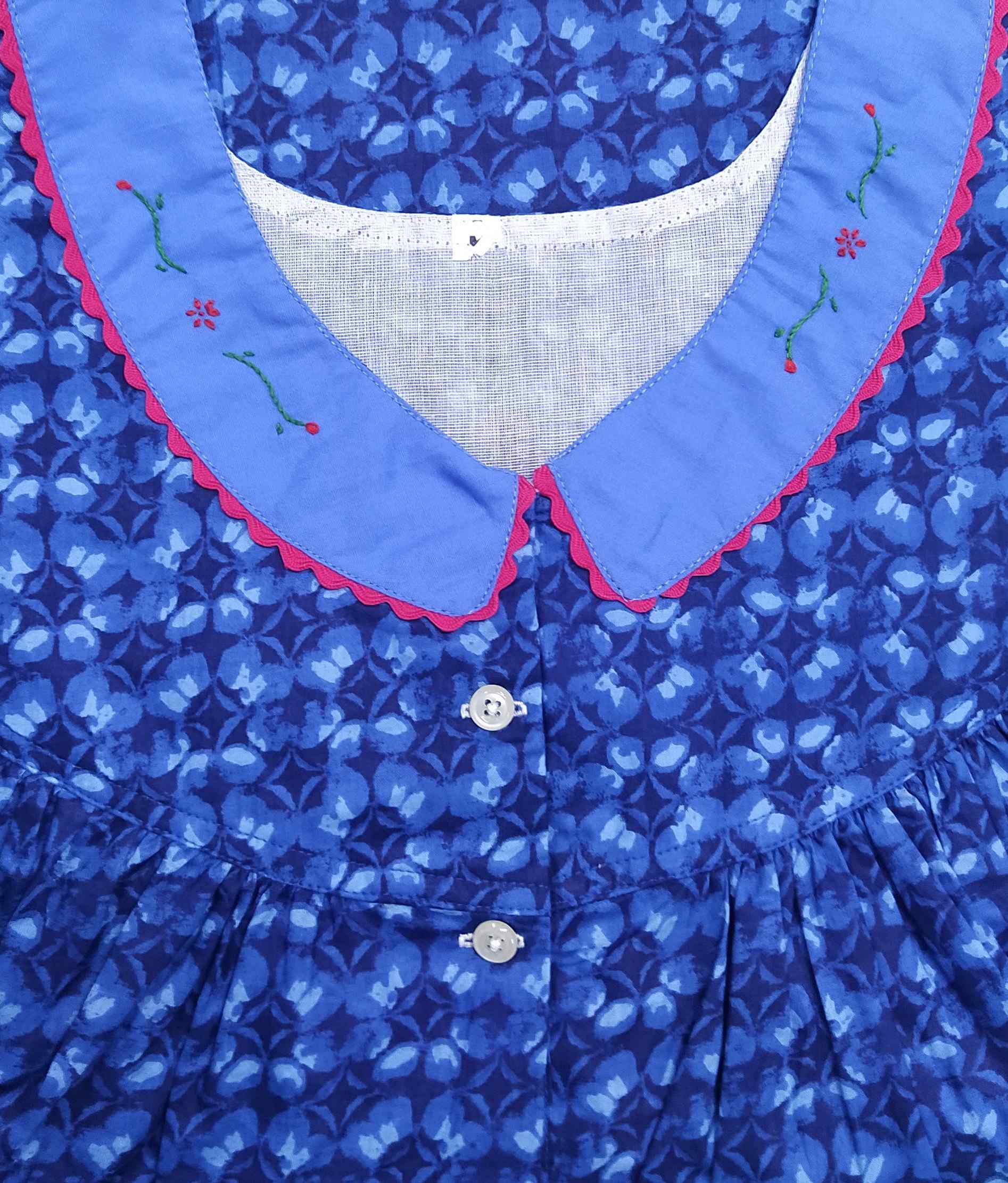 Soft Cotton Half Open Medium Printed Nighty