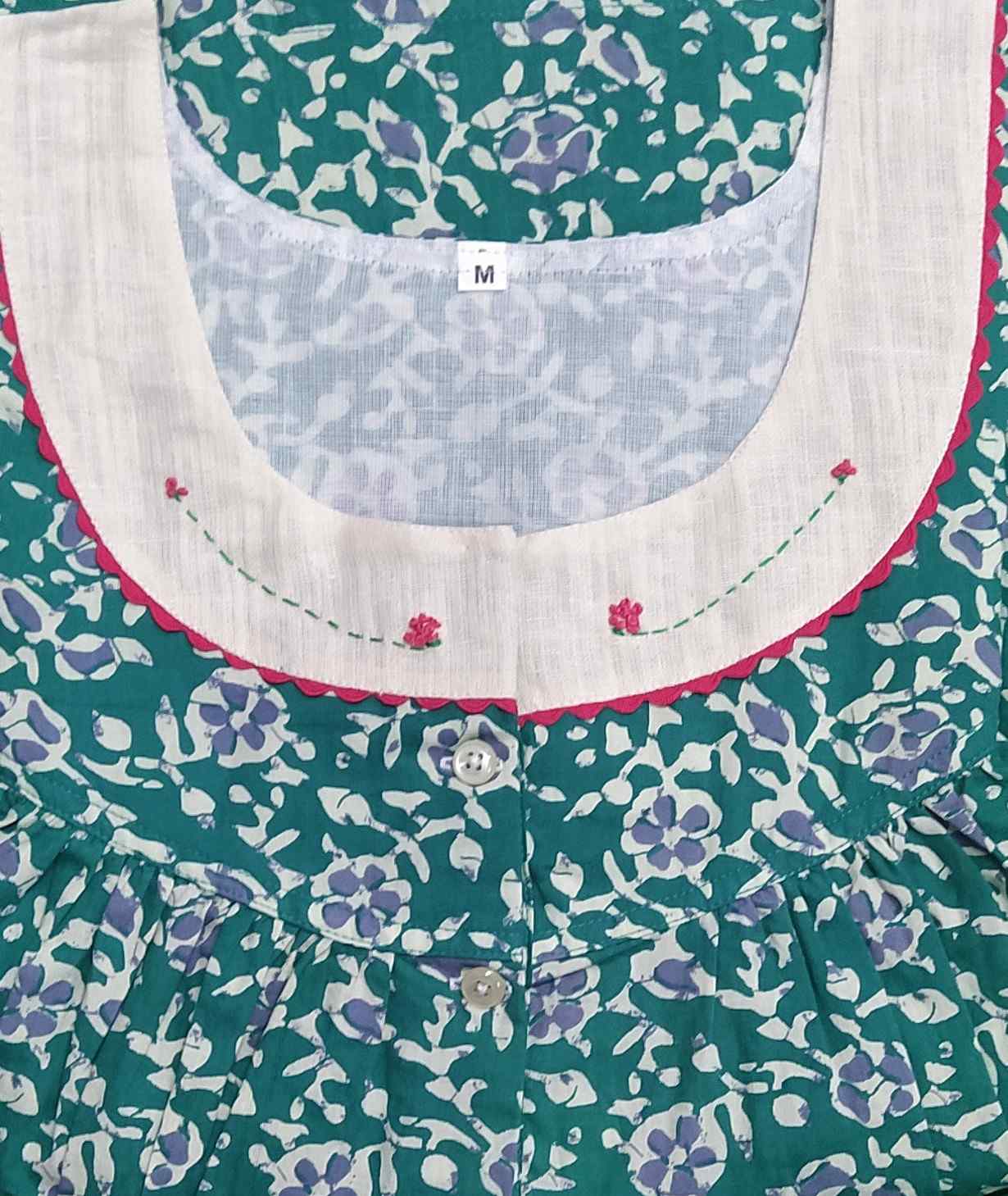 Cotton Half Open Medium Printed Nighty