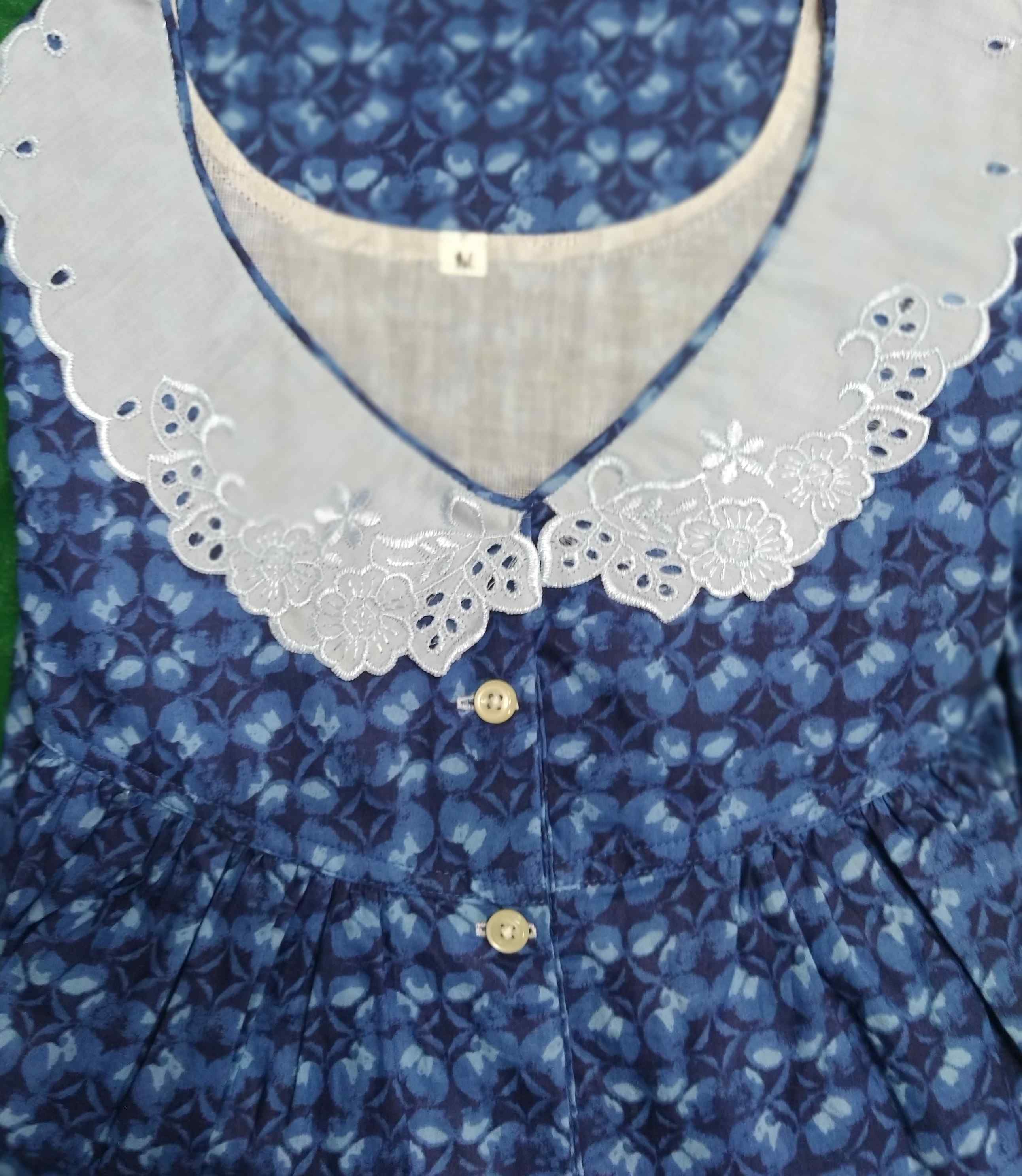 Soft Cotton Half Open Medium Printed Nighty