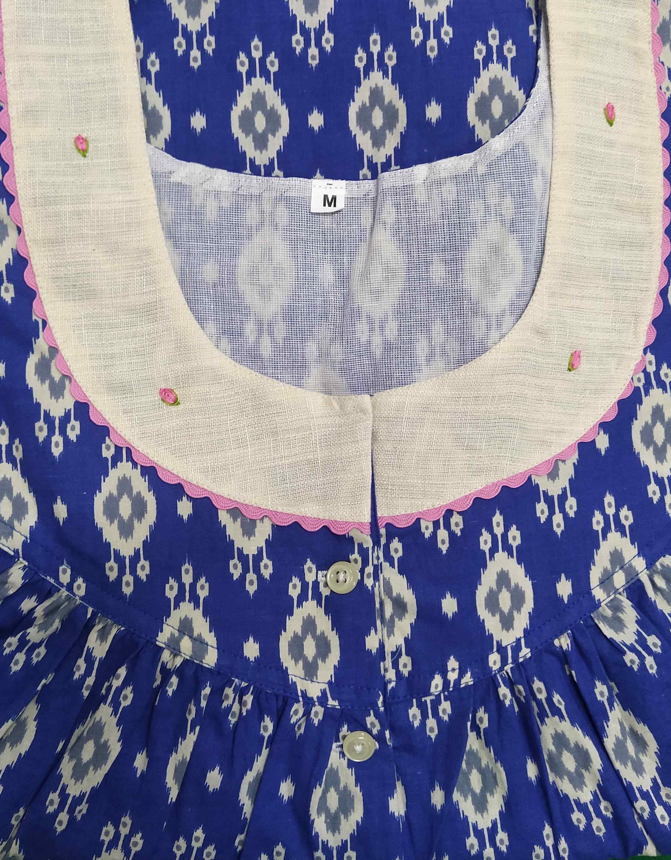 Cotton Half Open Medium Printed Nighty