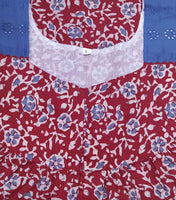 Cotton No Open Large Printed Nighty