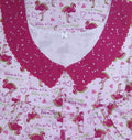 Cotton Half Open Large Printed Nighty