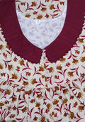 Cotton No Open Small Printed Nighty