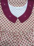 Cotton No Open Small Printed Nighty