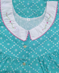 Soft Cotton Half Open Small Printed Nighty
